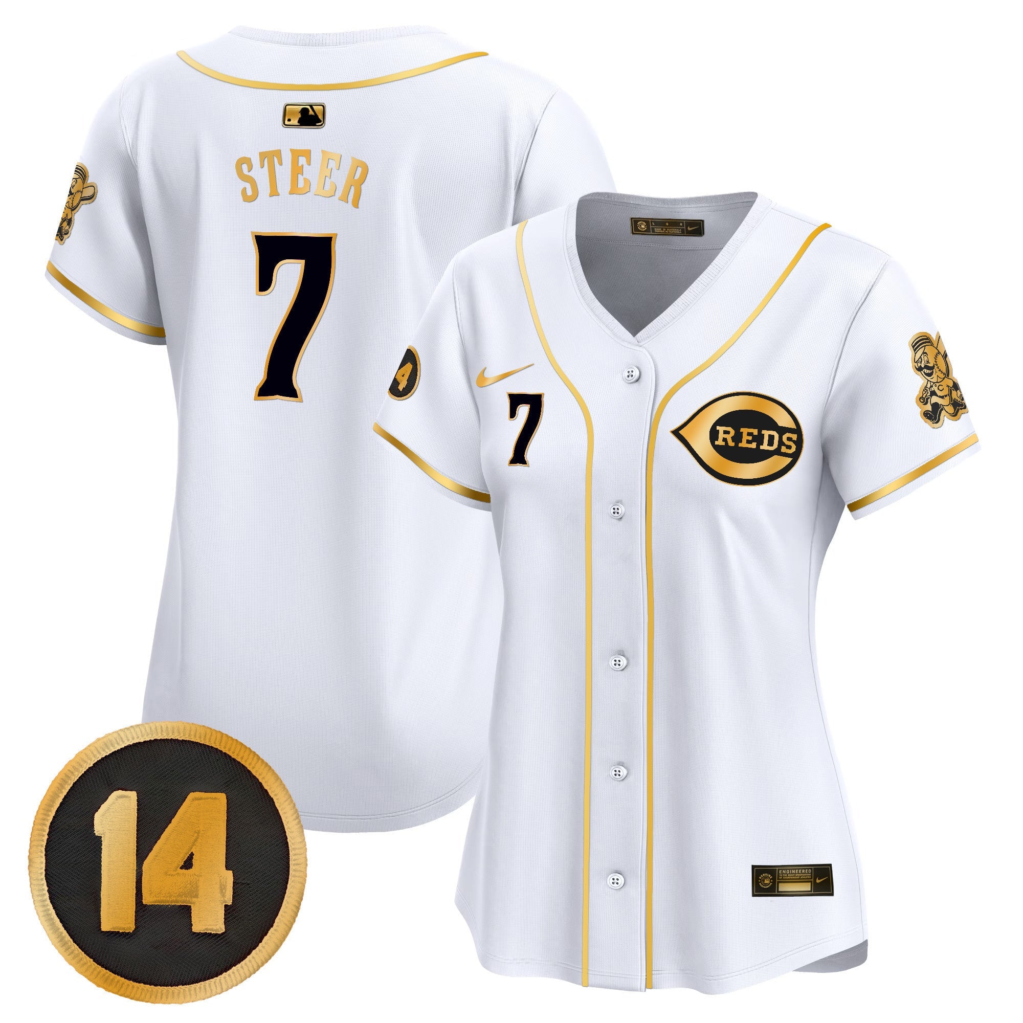 Women’s Cincinnati Pete Rose Patch Vapor Premier Limited Jersey