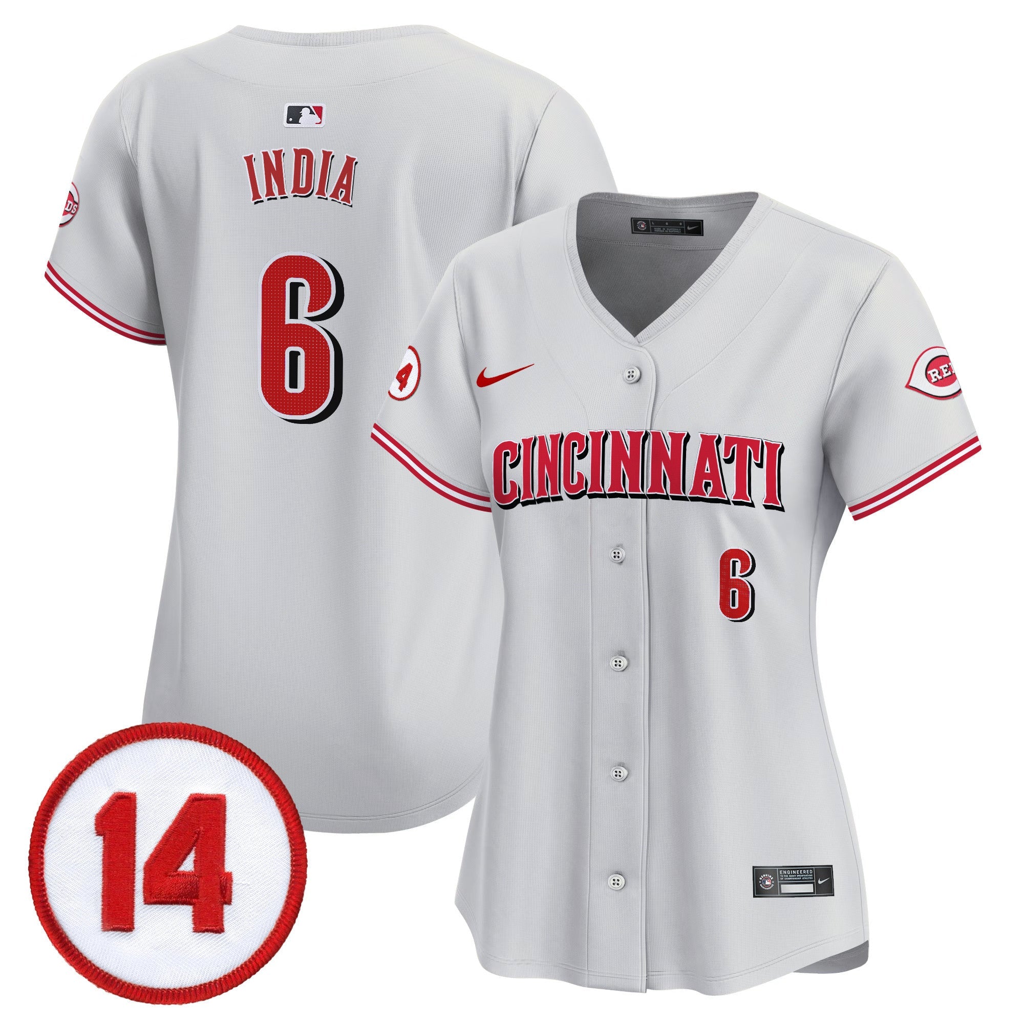 Women’s Cincinnati Pete Rose Patch Vapor Premier Limited Jersey