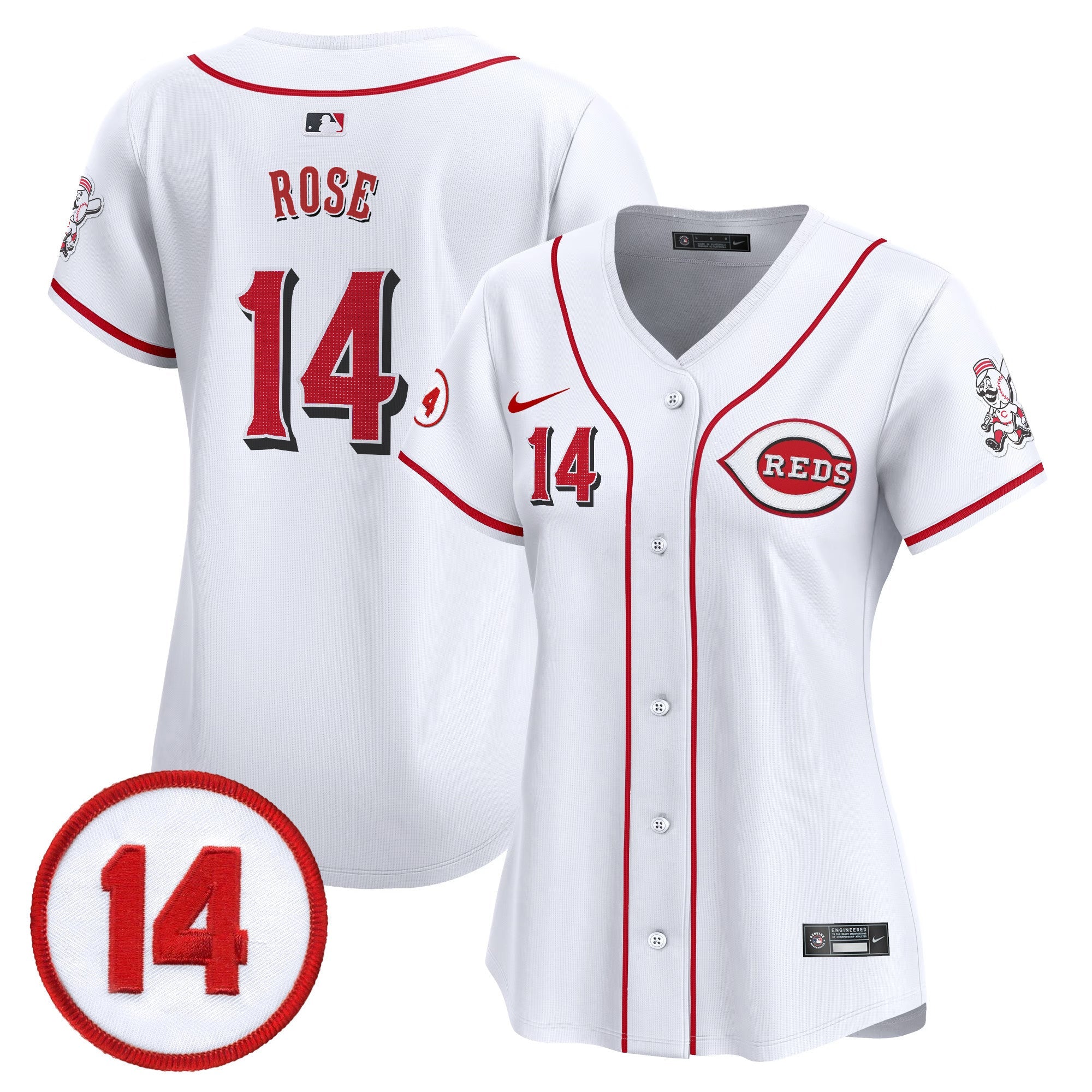 Women’s Cincinnati Pete Rose Patch Vapor Premier Limited Jersey