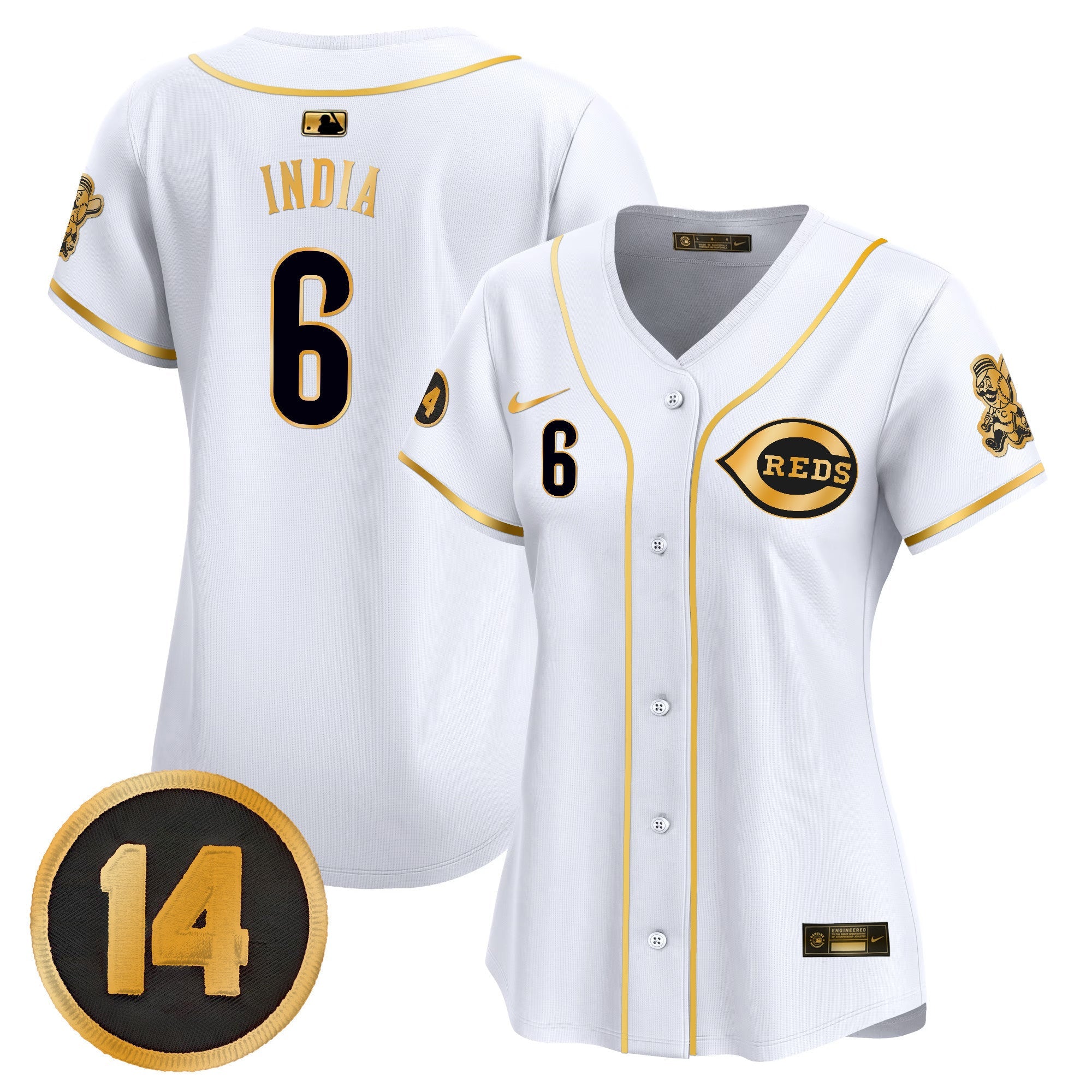 Women’s Cincinnati Pete Rose Patch Vapor Premier Limited Jersey