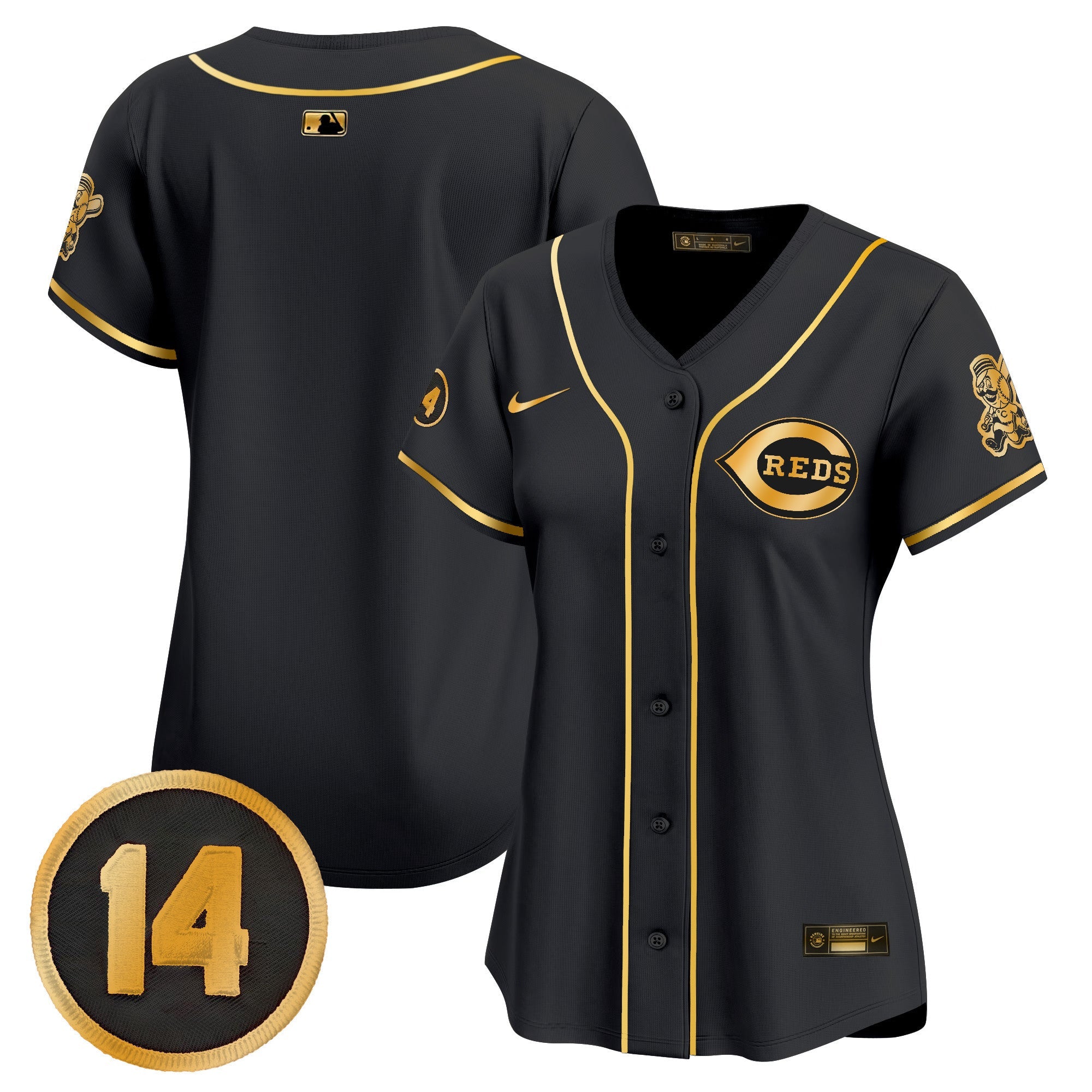 Women’s Cincinnati Pete Rose Patch Vapor Premier Limited Jersey