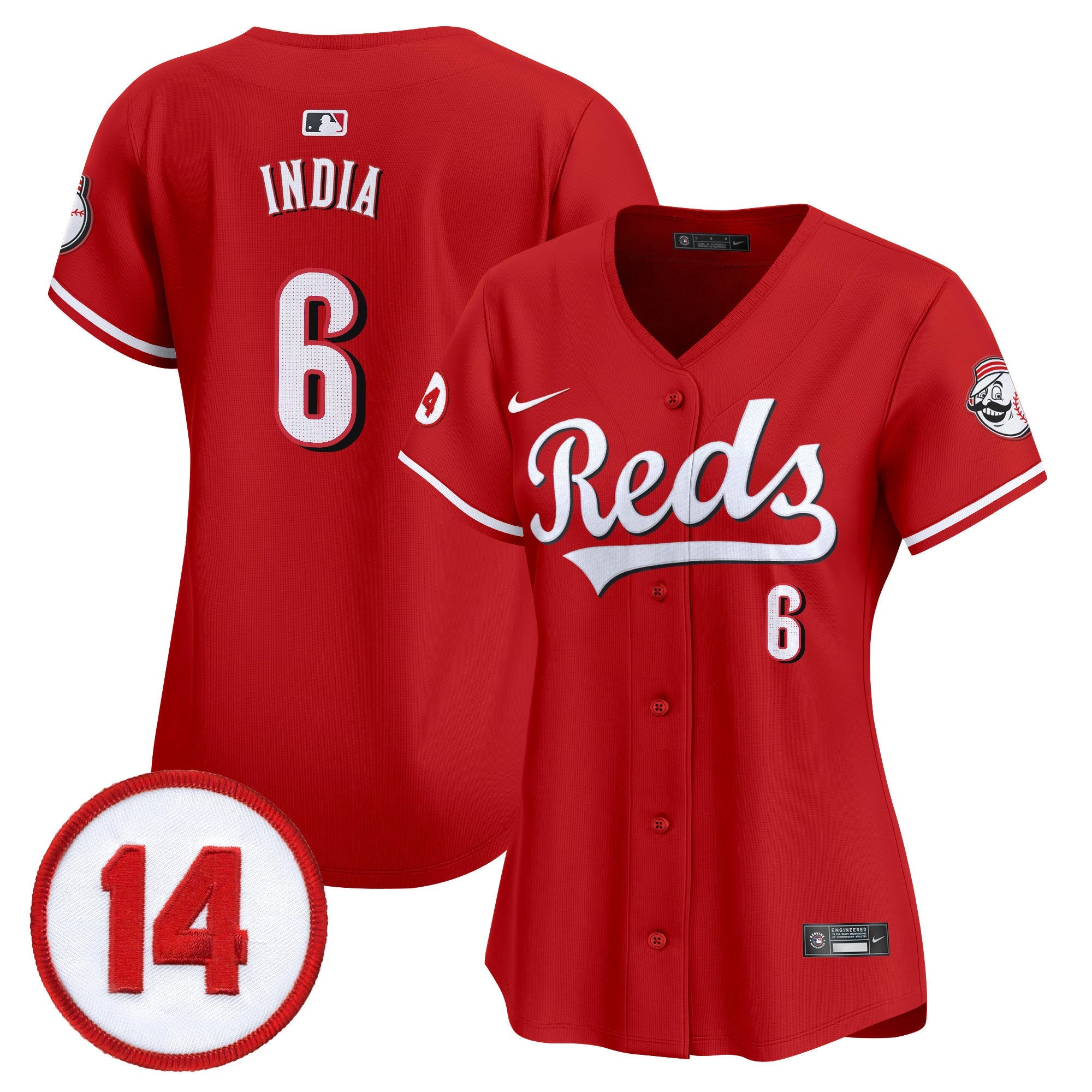 Women’s Cincinnati Pete Rose Patch Vapor Premier Limited Jersey
