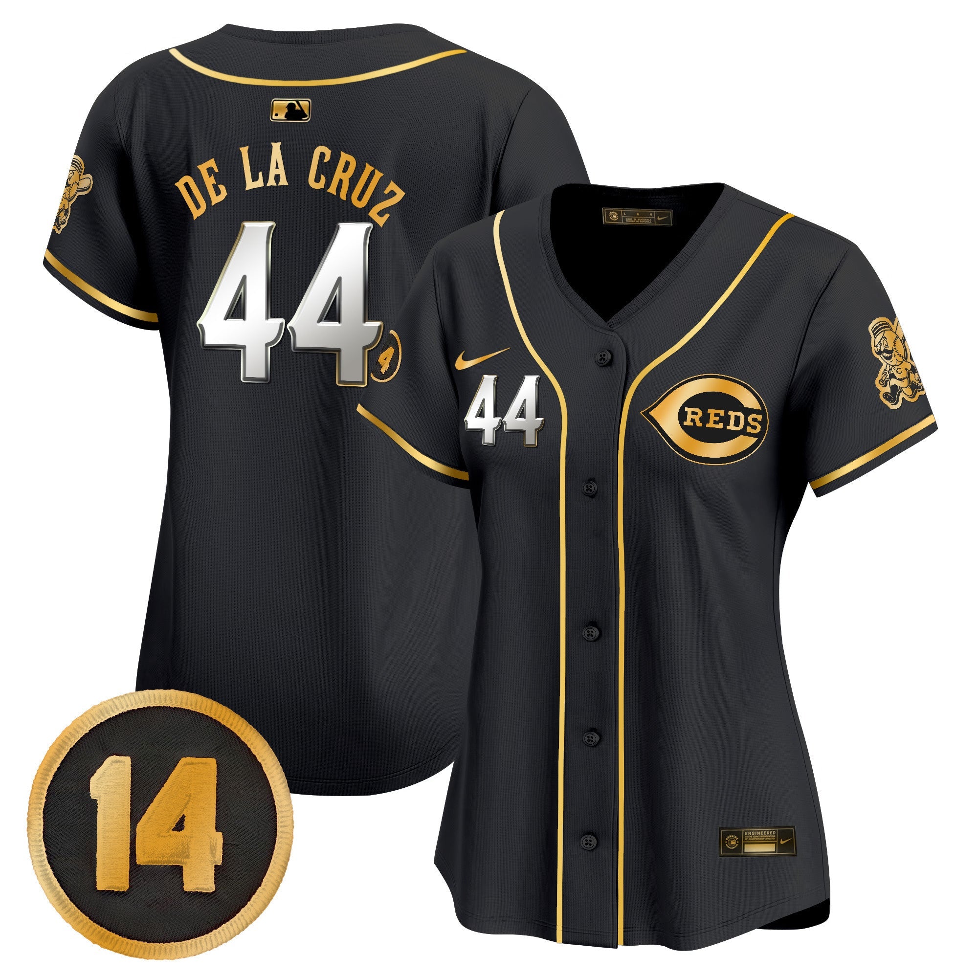 Women’s Cincinnati Pete Rose Patch Vapor Premier Limited Jersey