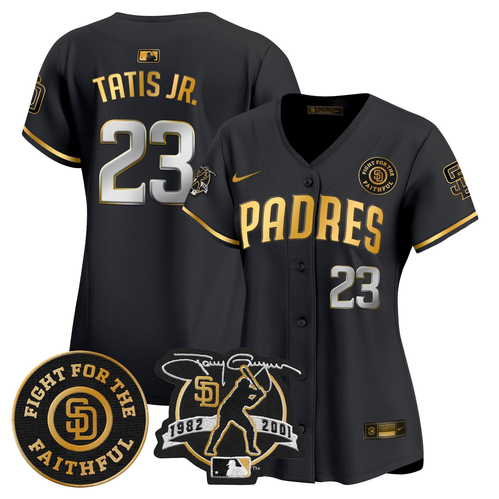 Women’s Tony Gwynn & Faithful Patch Vapor Premier Limited Jersey