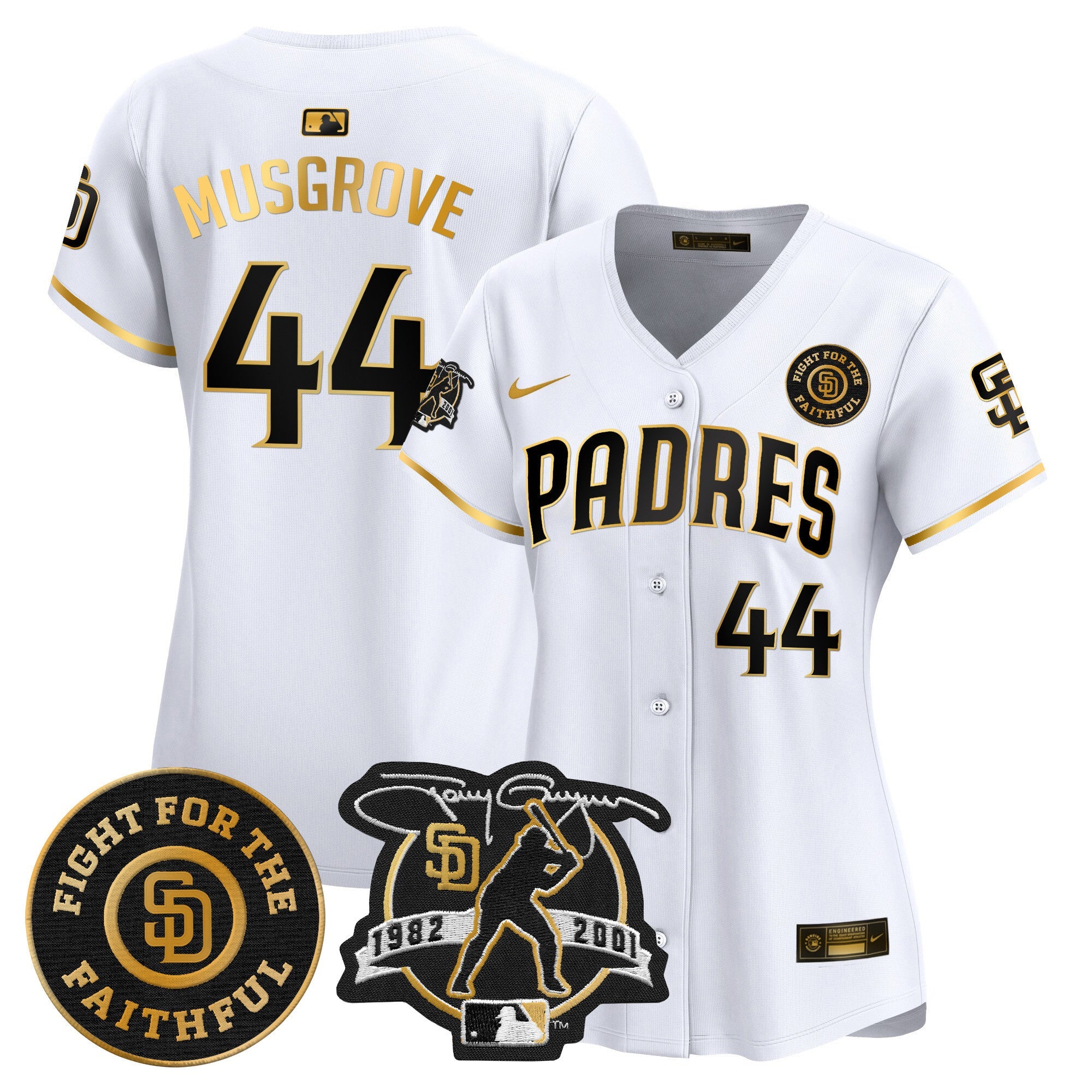 Women’s Tony Gwynn & Faithful Patch Vapor Premier Limited Jersey