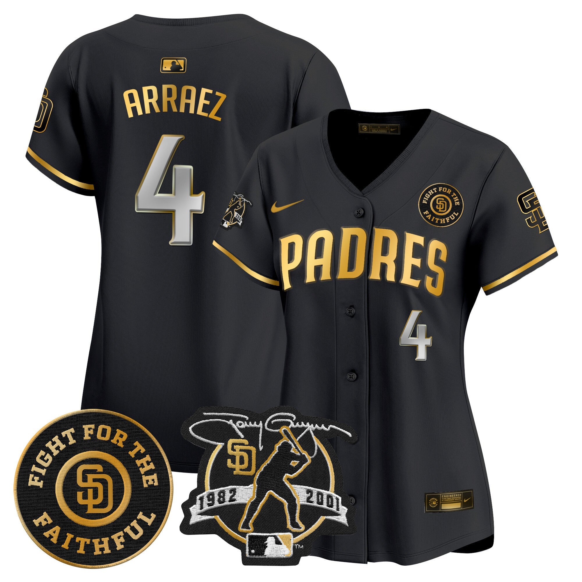 Women’s Tony Gwynn & Faithful Patch Vapor Premier Limited Jersey
