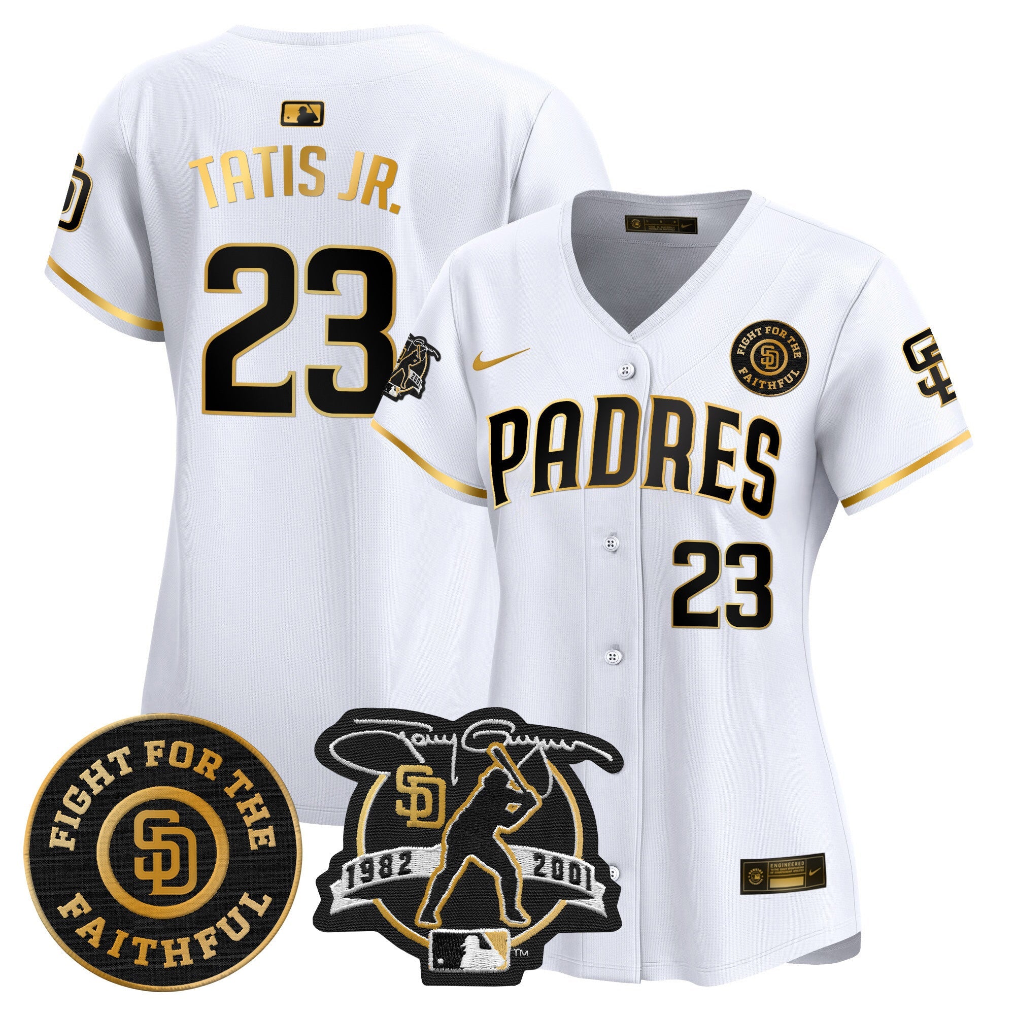 Women’s Tony Gwynn & Faithful Patch Vapor Premier Limited Jersey