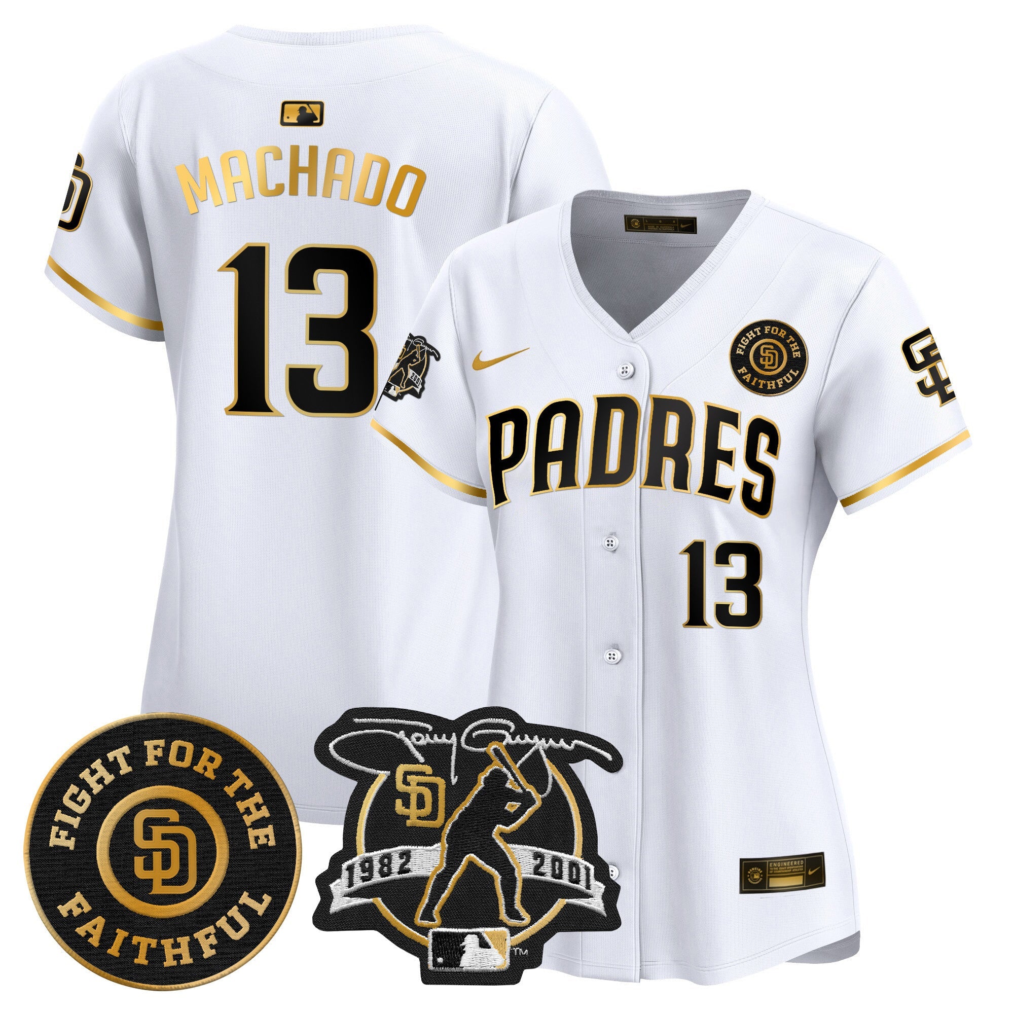 Women’s Tony Gwynn & Faithful Patch Vapor Premier Limited Jersey