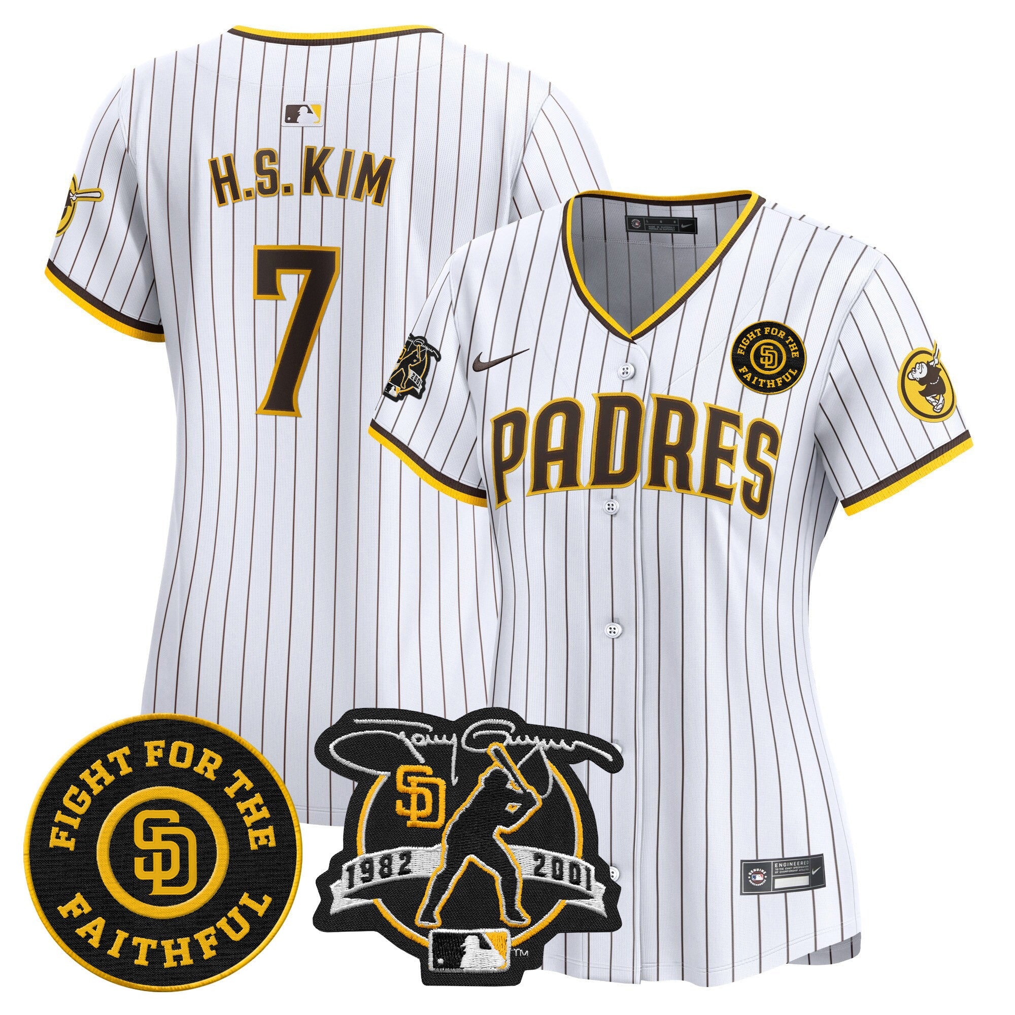 Women’s Tony Gwynn & Faithful Patch Vapor Premier Limited Jersey