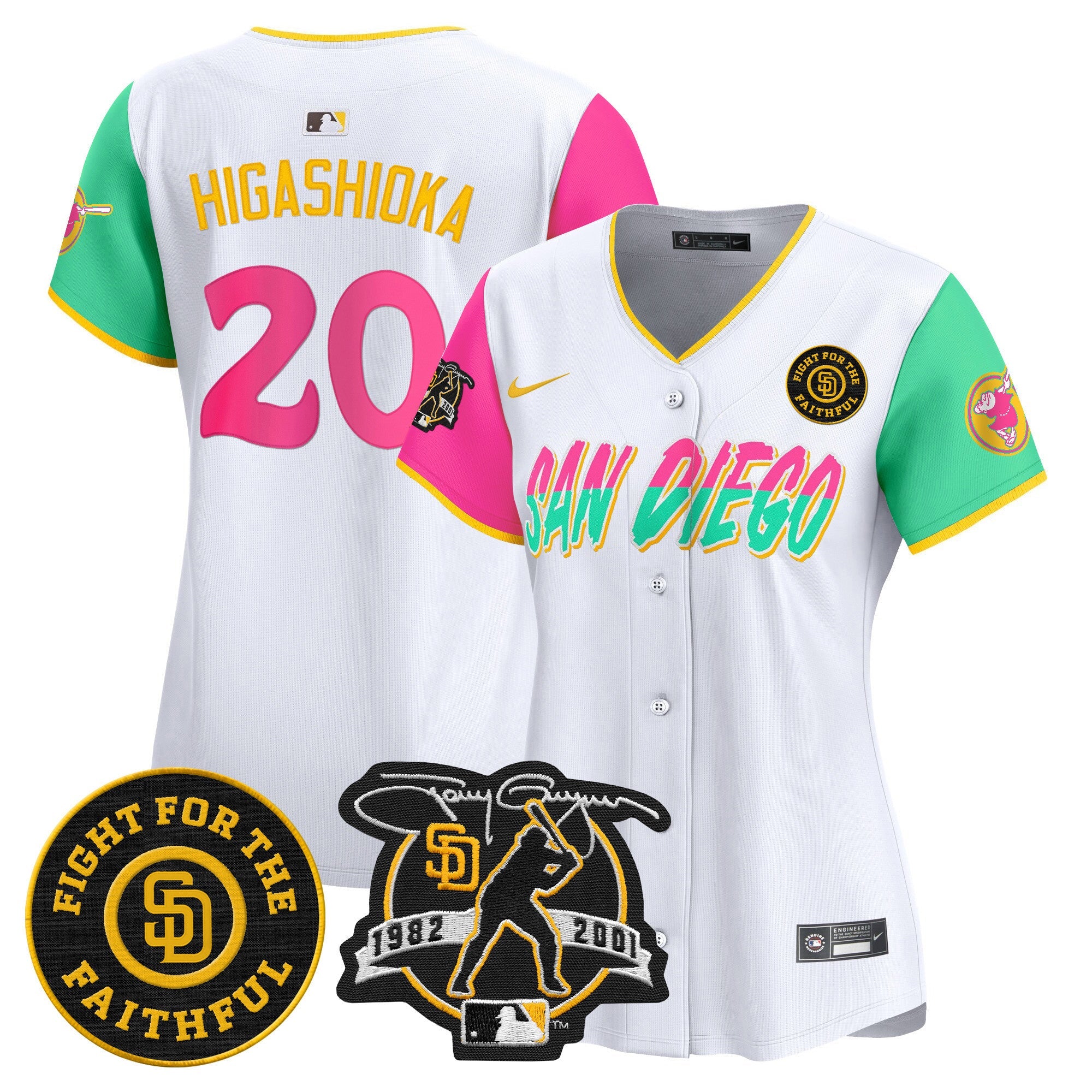 Women’s Tony Gwynn & Faithful Patch Vapor Premier Limited Jersey