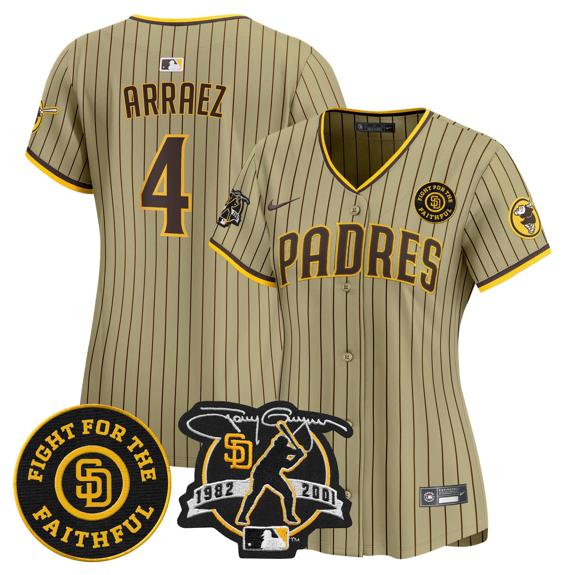 Women’s Tony Gwynn & Faithful Patch Vapor Premier Limited Jersey
