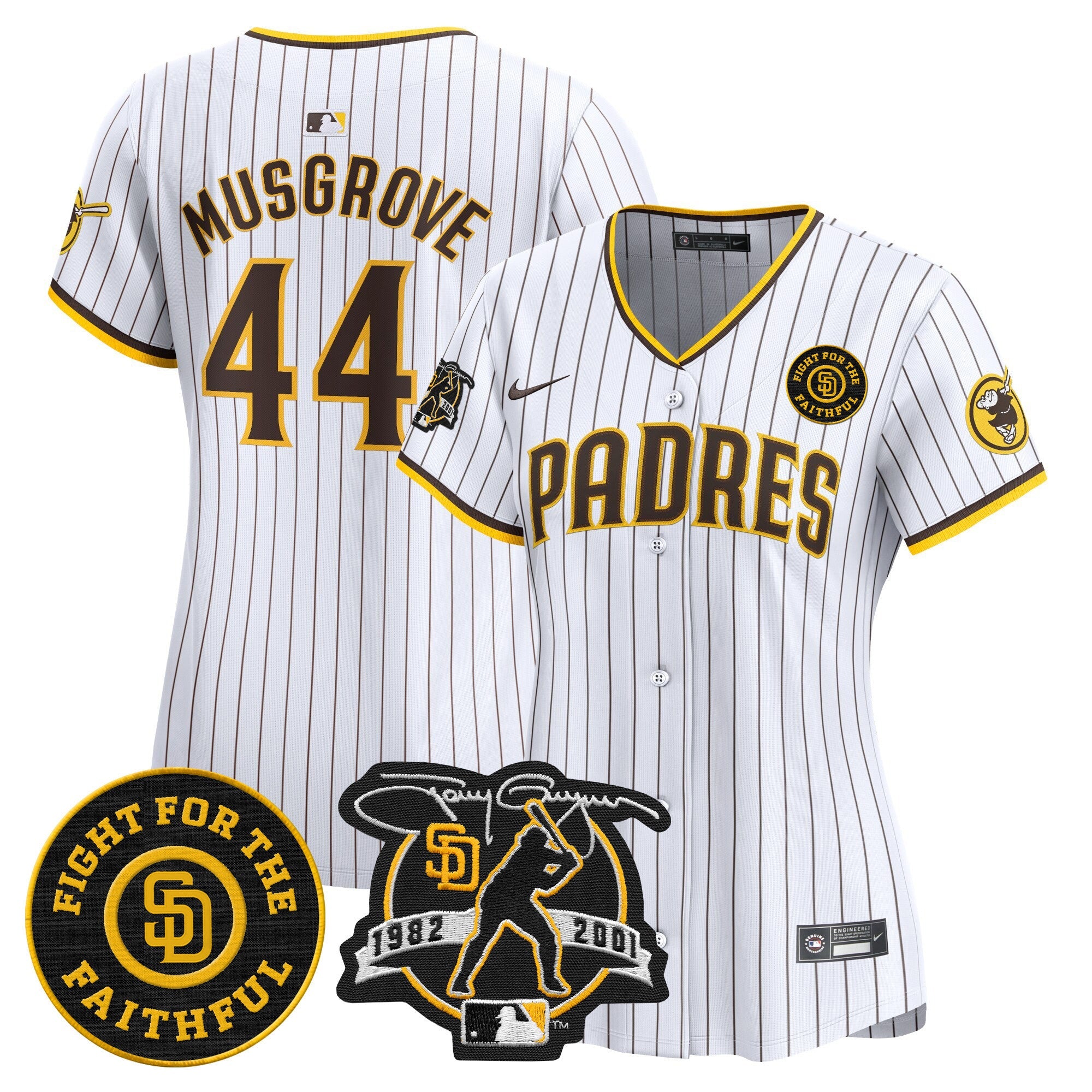 Women’s Tony Gwynn & Faithful Patch Vapor Premier Limited Jersey