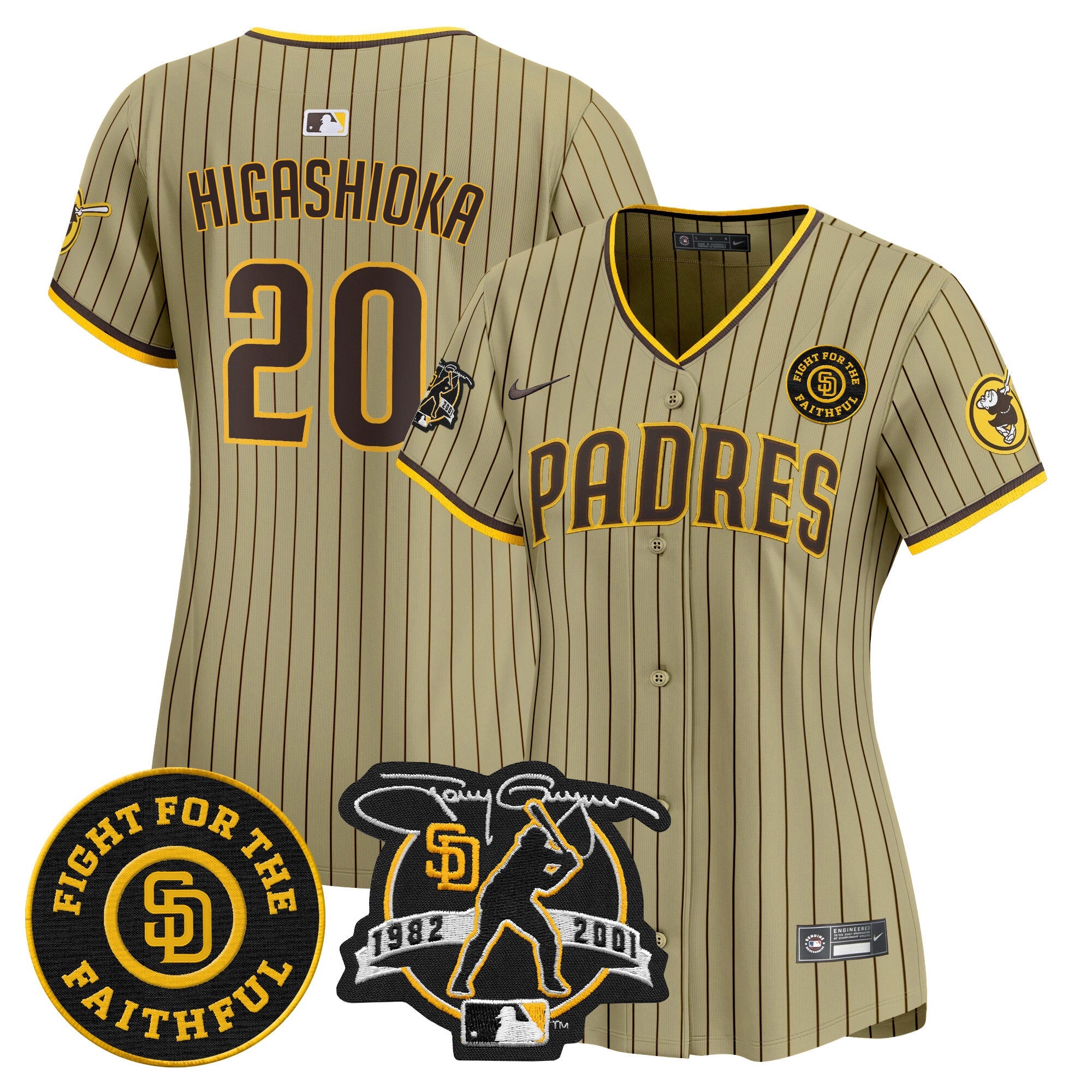 Women’s Tony Gwynn & Faithful Patch Vapor Premier Limited Jersey