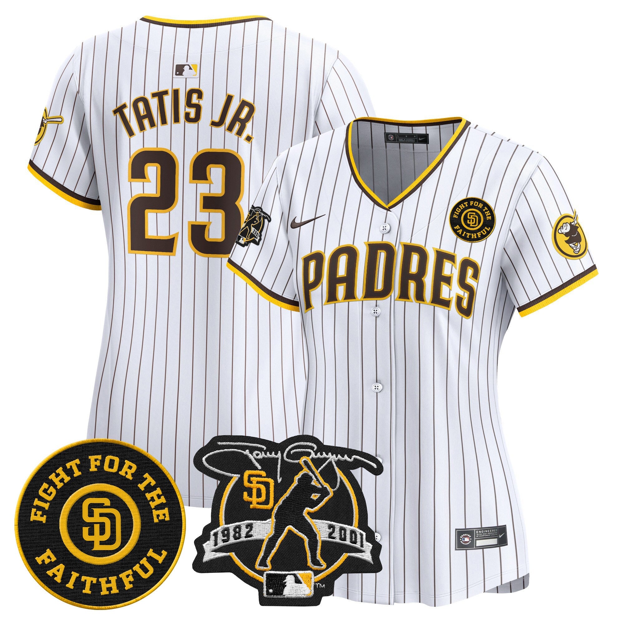Women’s Tony Gwynn & Faithful Patch Vapor Premier Limited Jersey