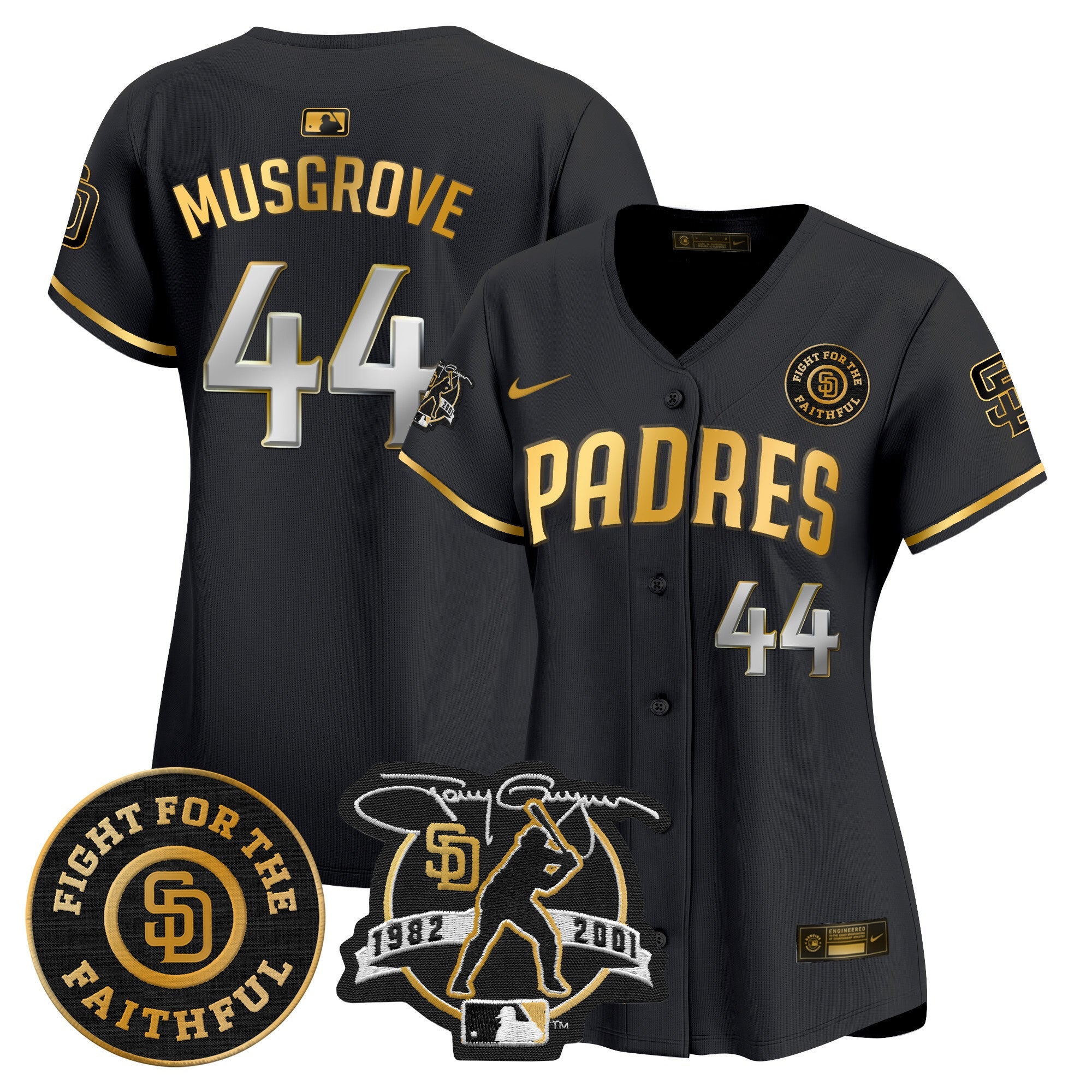Women’s Tony Gwynn & Faithful Patch Vapor Premier Limited Jersey