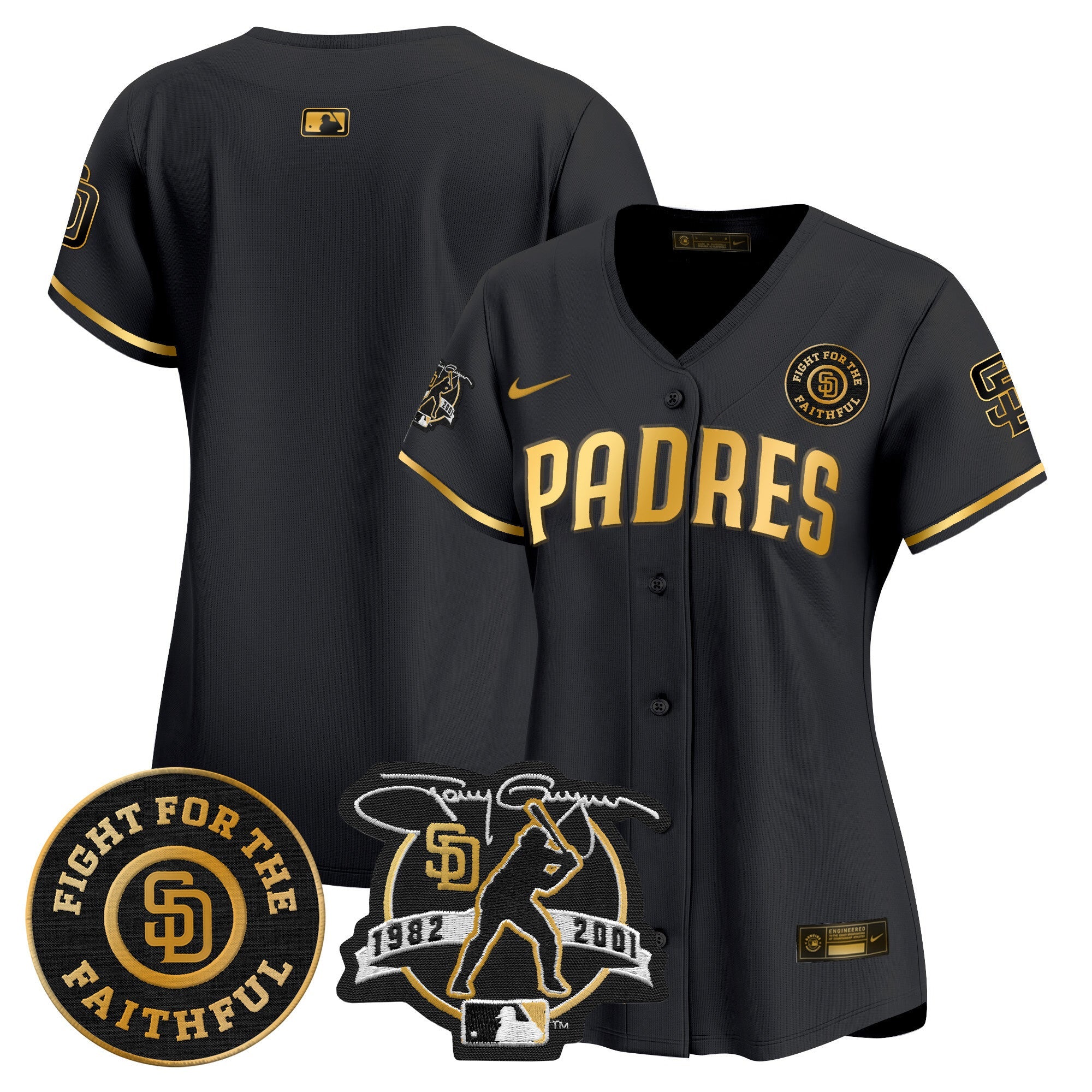 Women’s Tony Gwynn & Faithful Patch Vapor Premier Limited Jersey