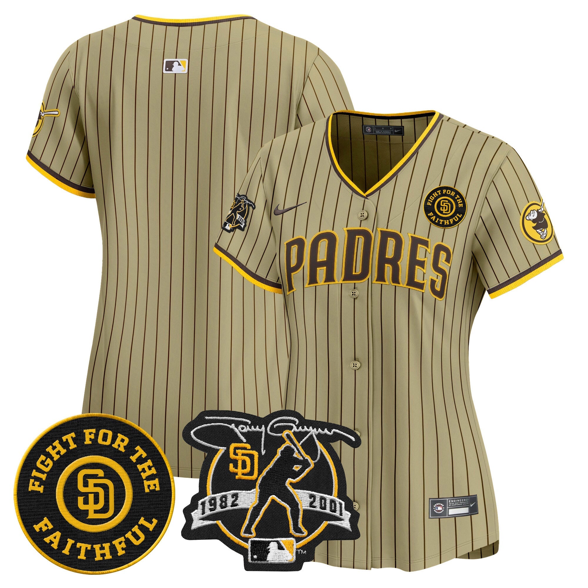 Women’s Tony Gwynn & Faithful Patch Vapor Premier Limited Jersey