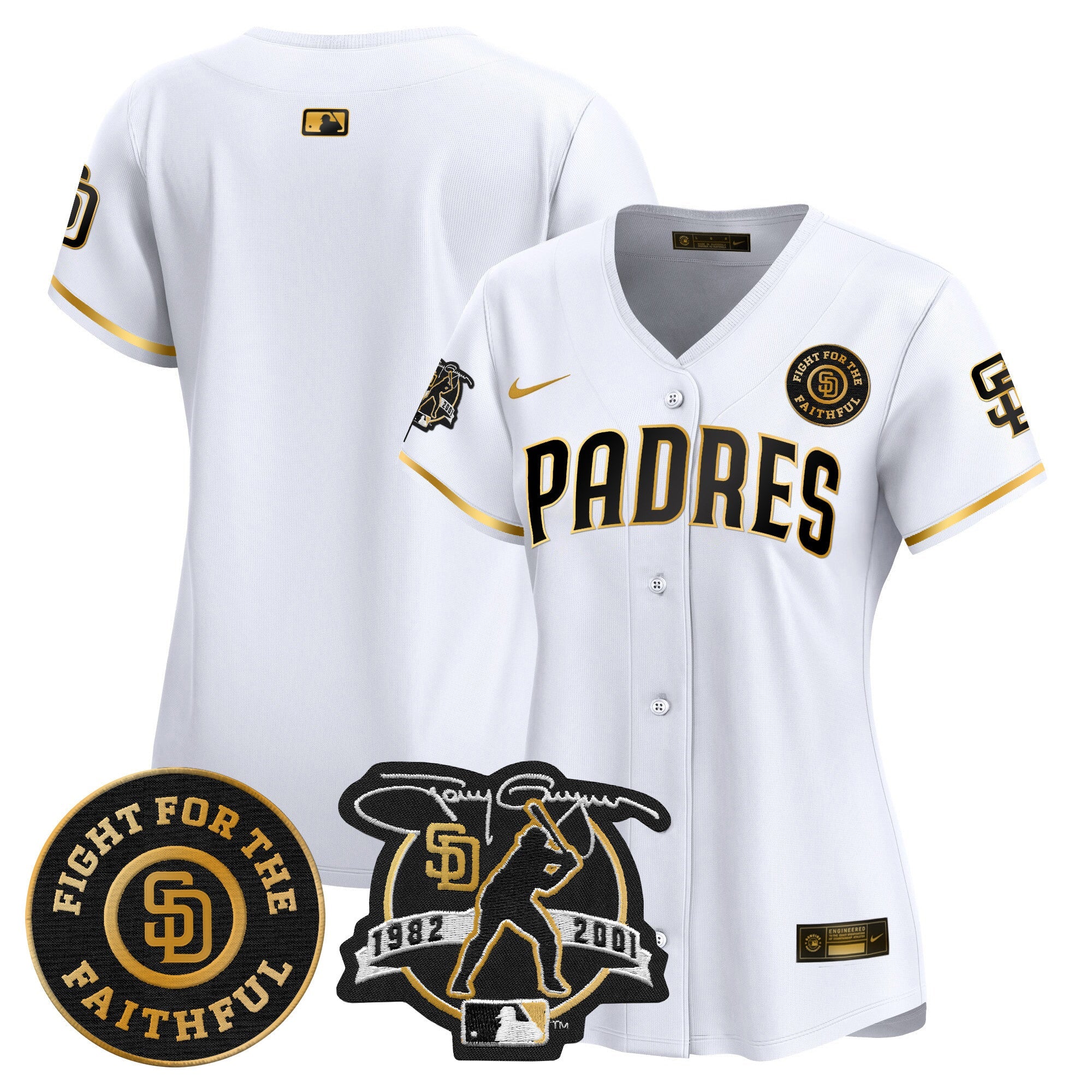 Women’s Tony Gwynn & Faithful Patch Vapor Premier Limited Jersey