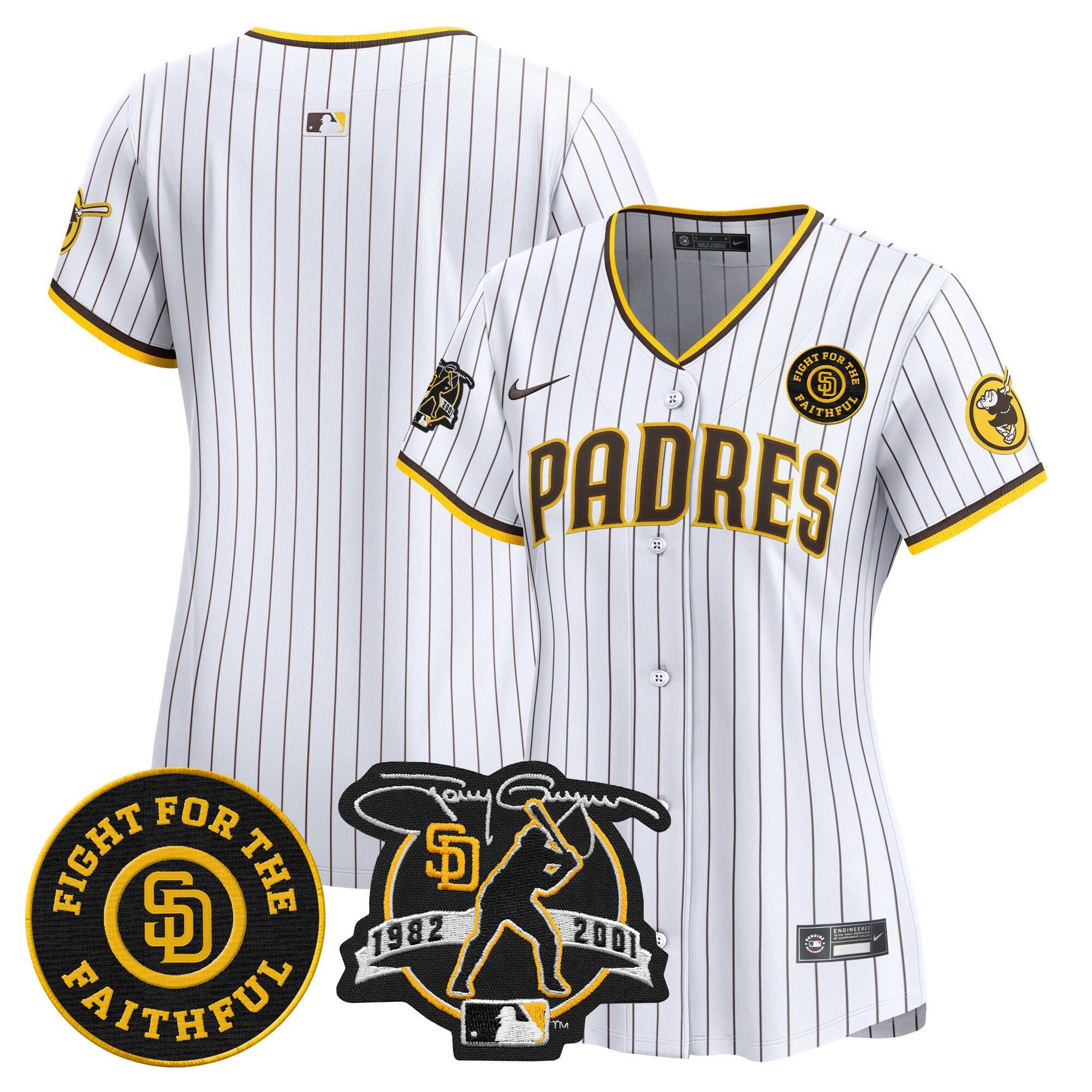 Women’s Tony Gwynn & Faithful Patch Vapor Premier Limited Jersey
