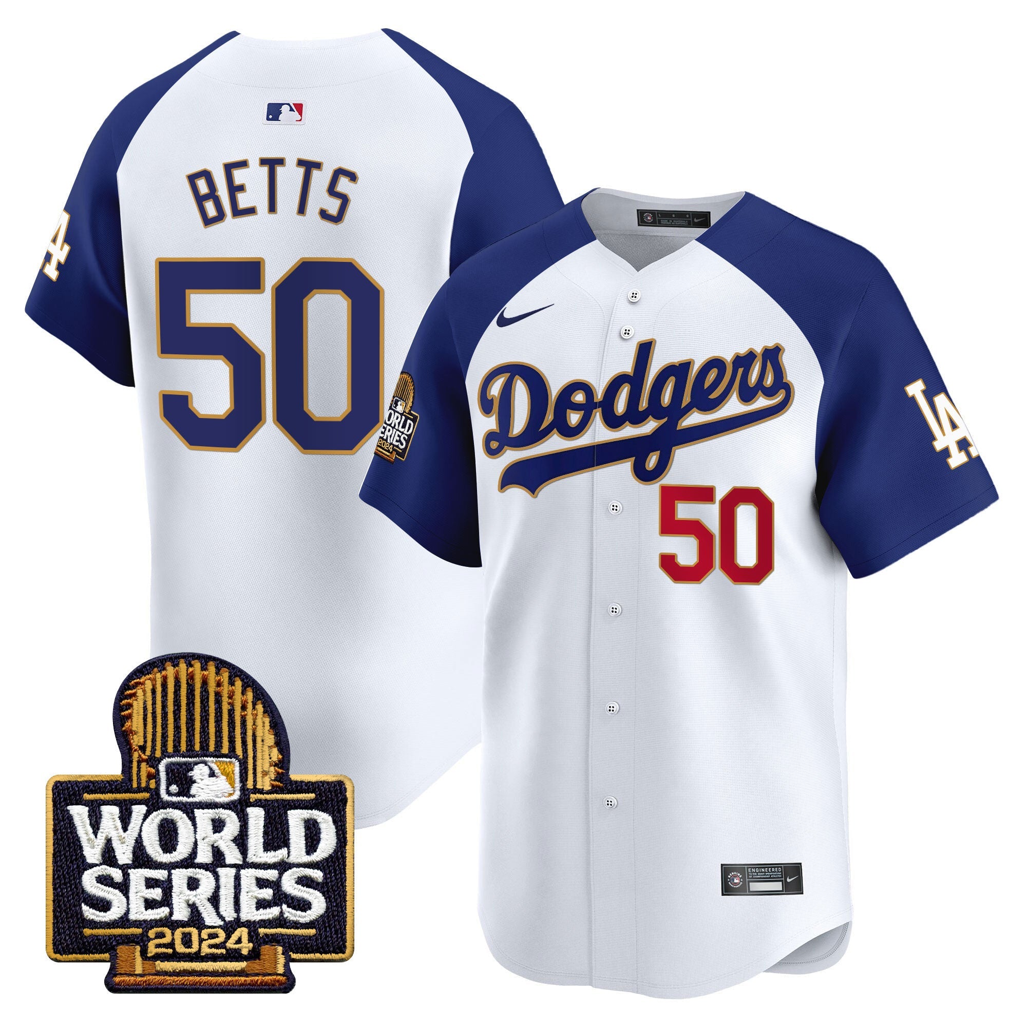 Men’s 2024 World Series Gold Trim Vapor Premier Limited Jersey