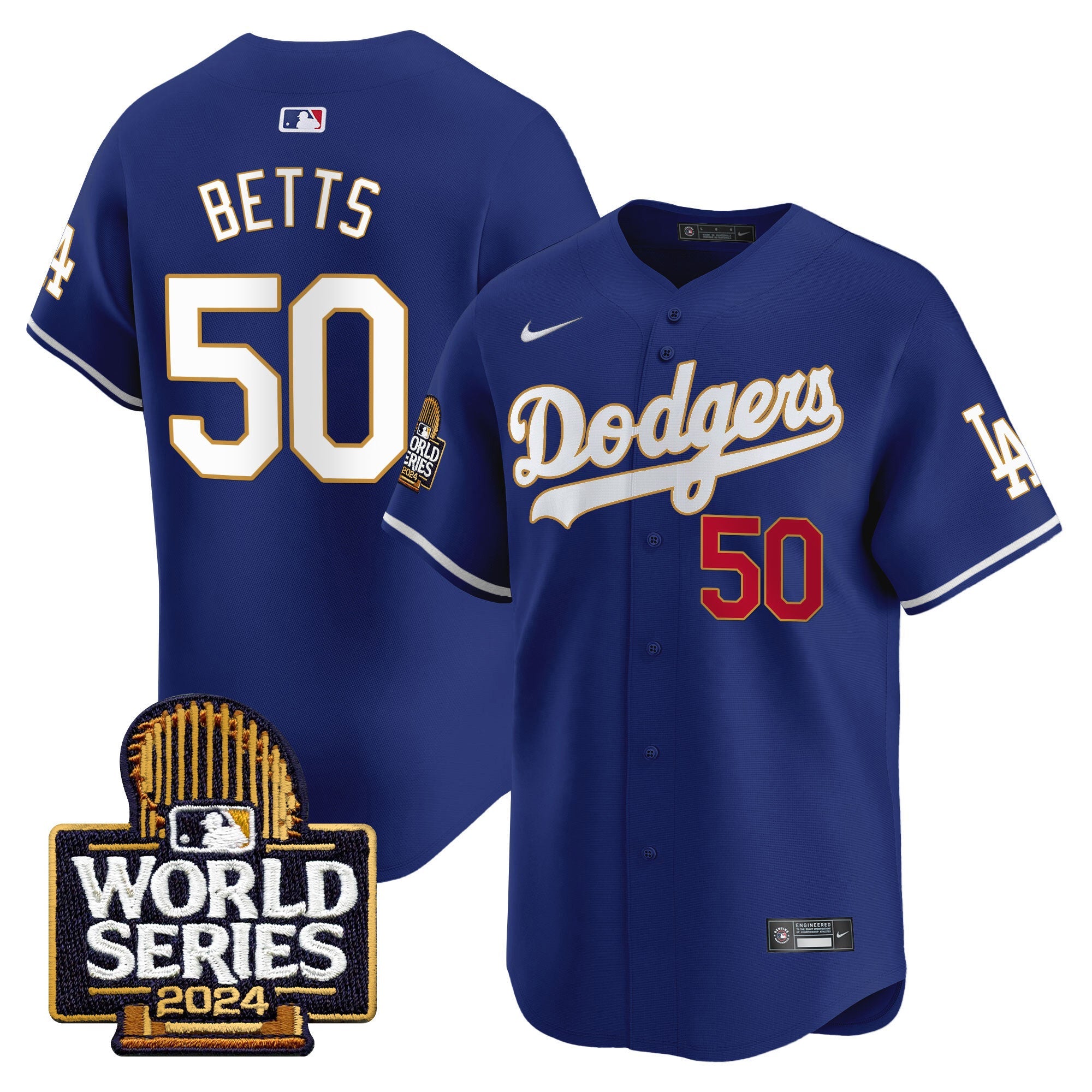 Men’s 2024 World Series Gold Trim Vapor Premier Limited Jersey