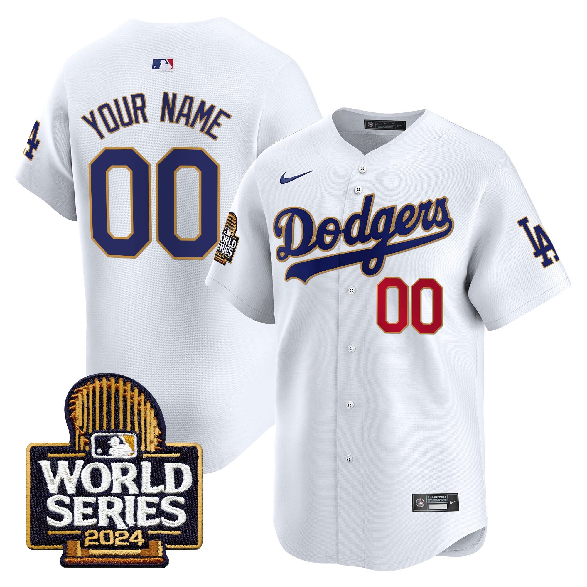 2024 World Series Gold Trim Vapor Premier Limited Custom Jersey