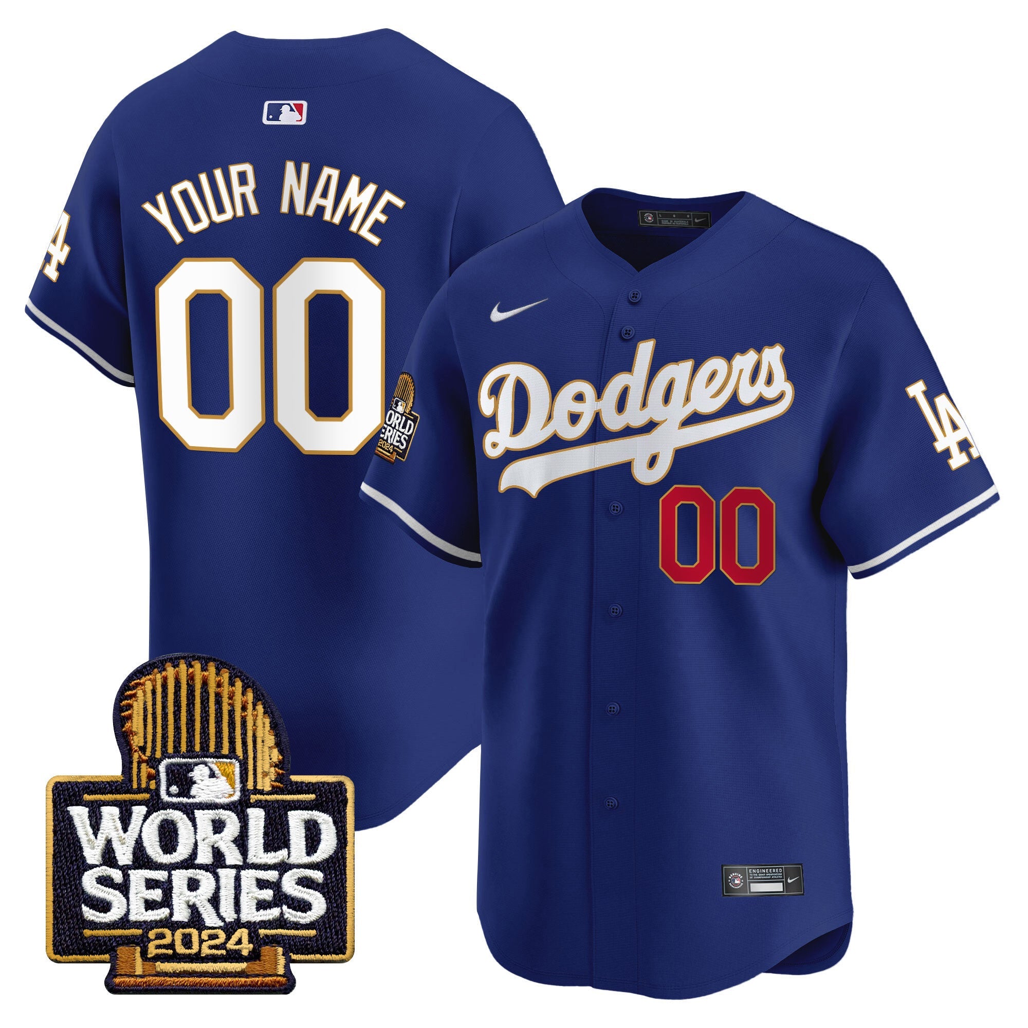 2024 World Series Gold Trim Vapor Premier Limited Custom Jersey