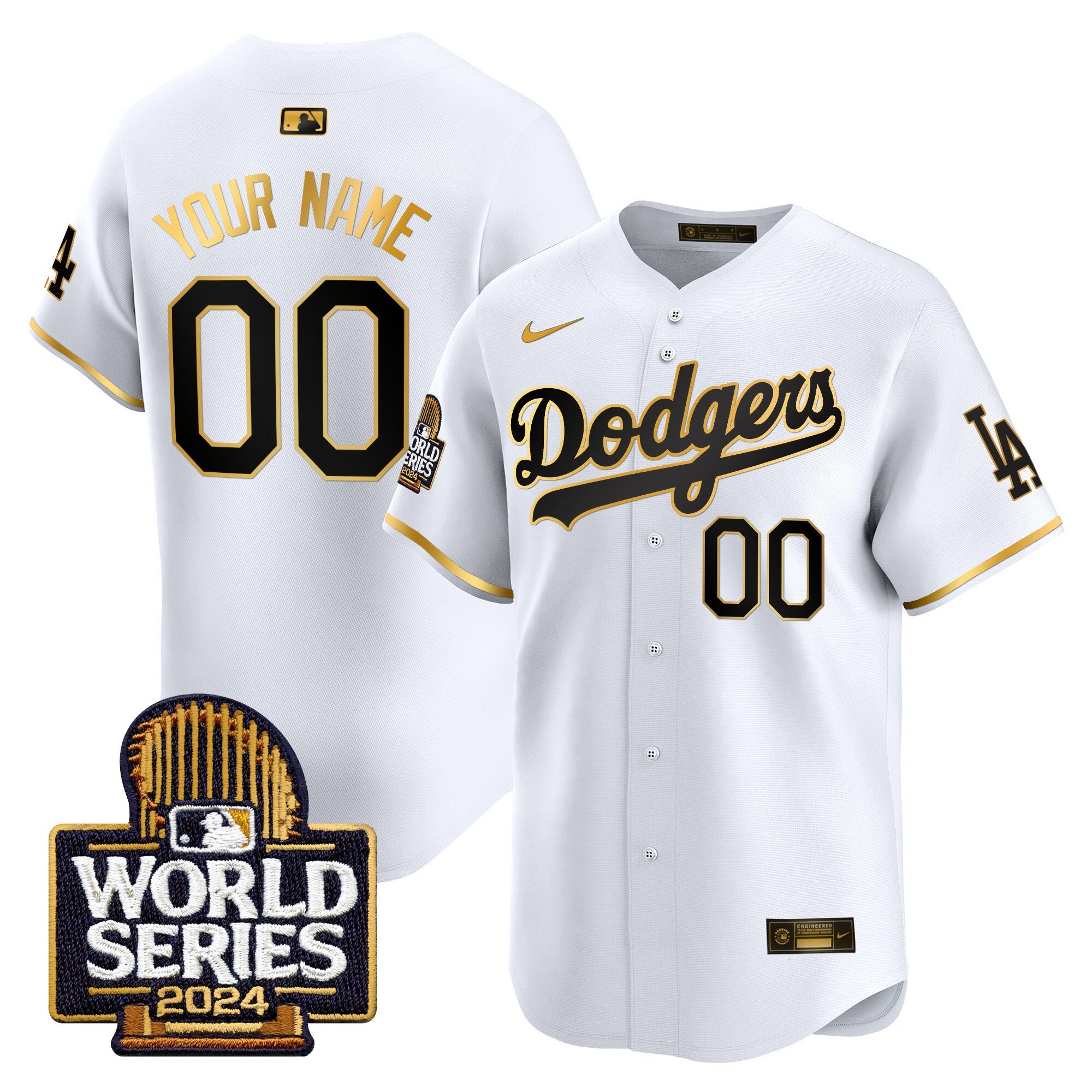 2024 World Series Gold Trim Vapor Premier Limited Custom Jersey