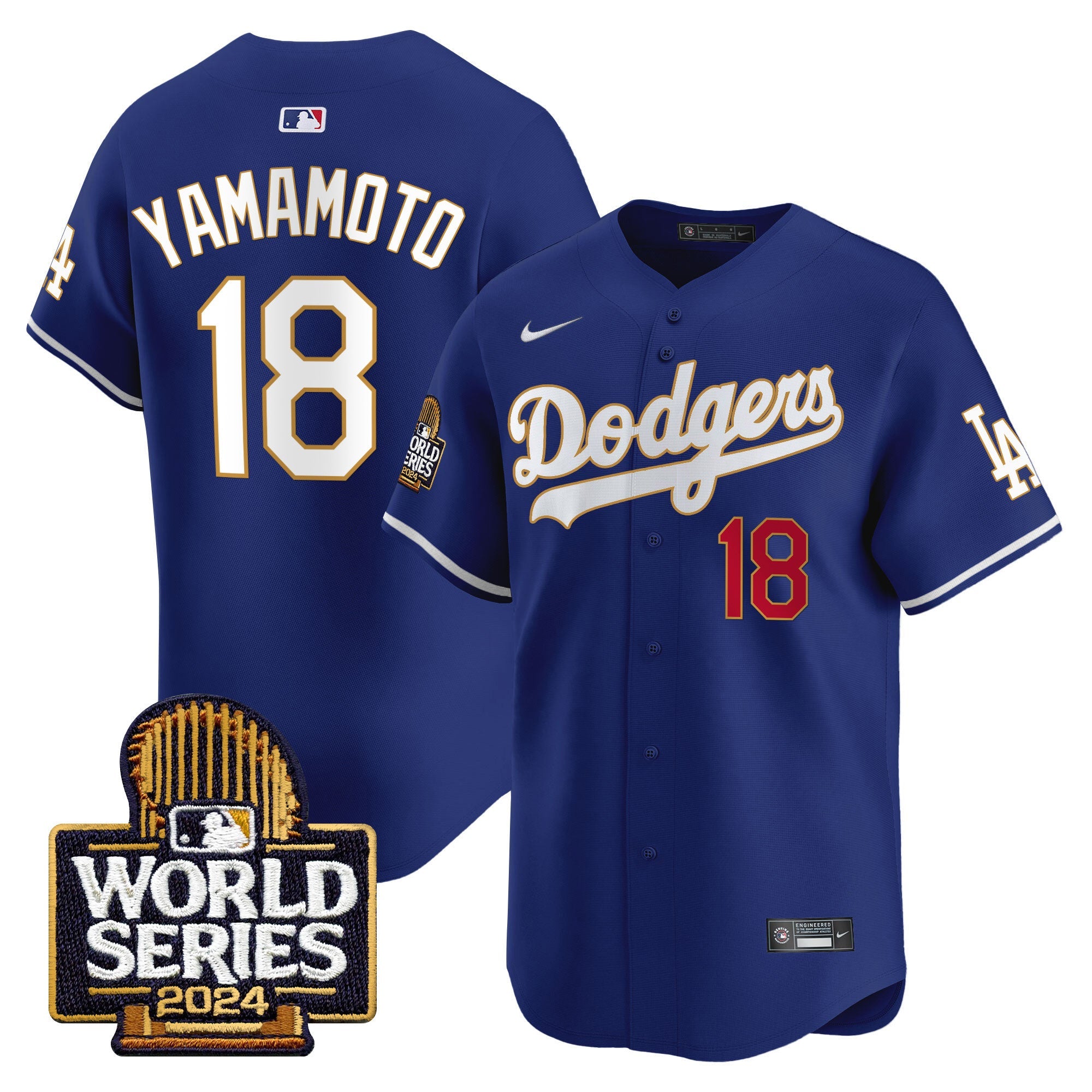 Men’s 2024 World Series Gold Trim Vapor Premier Limited Jersey