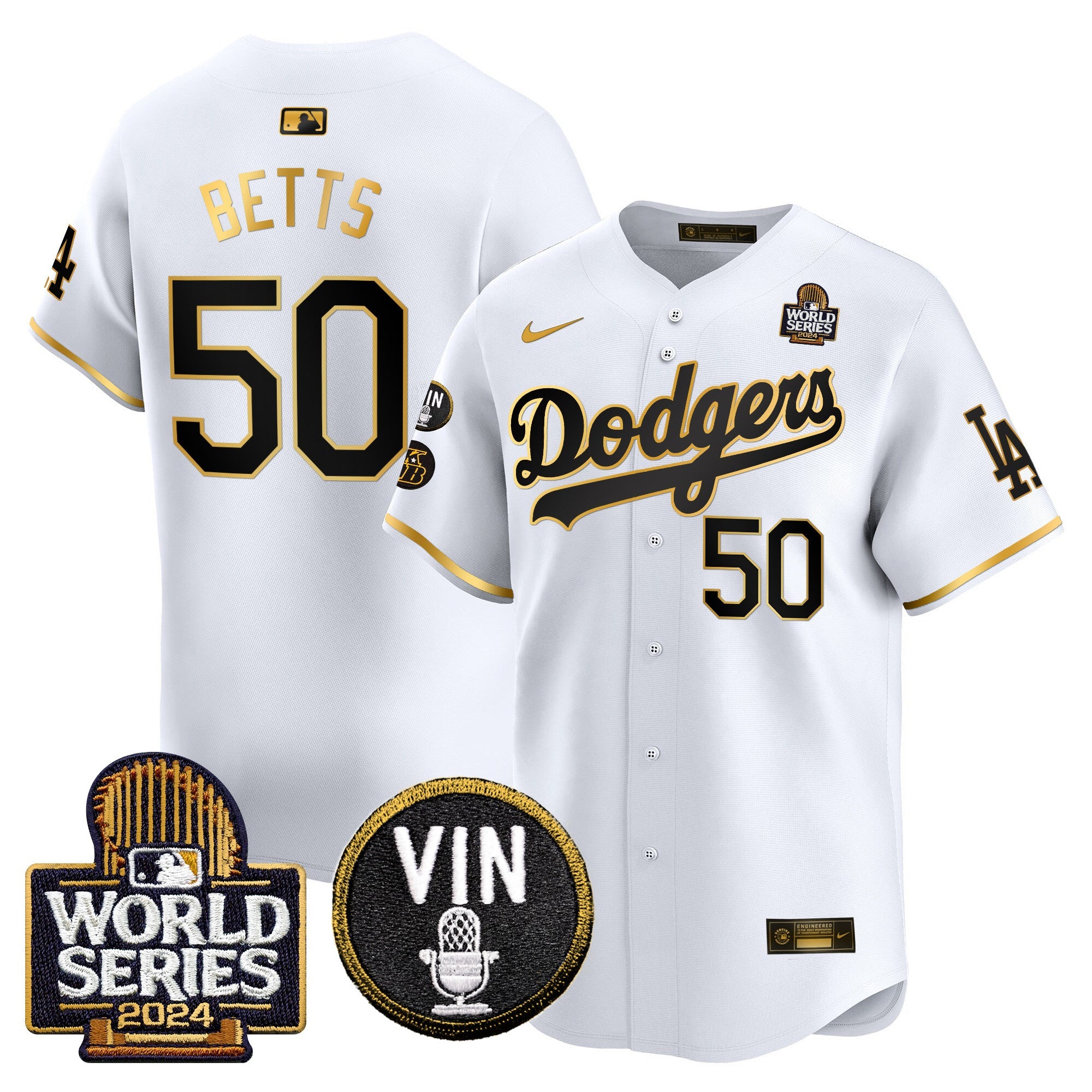 Men’s 2024 World Series Gold Trim Vapor Premier Limited Jersey V2