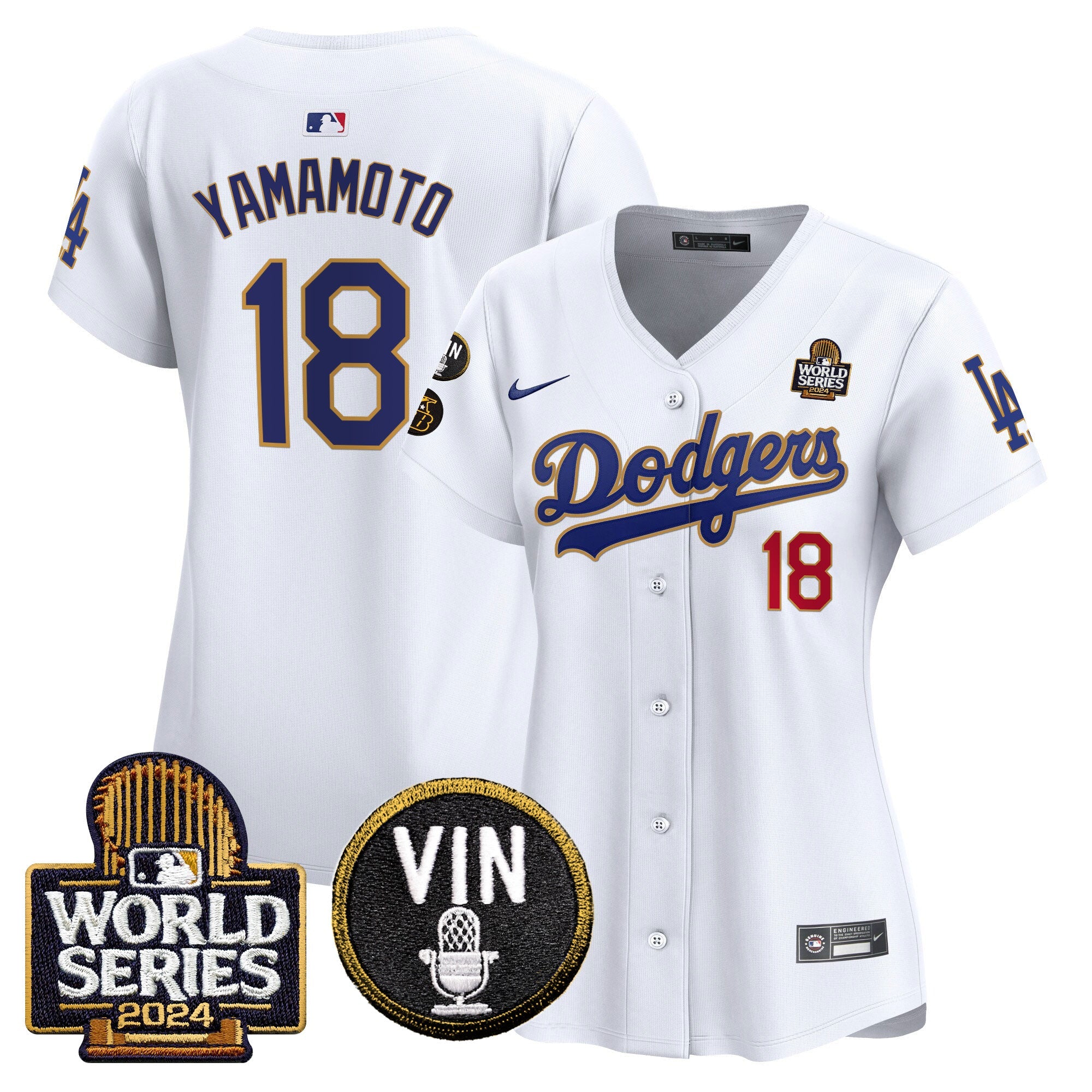 Women’s 2024 World Series Gold Trim Vapor Premier Limited Jersey V2