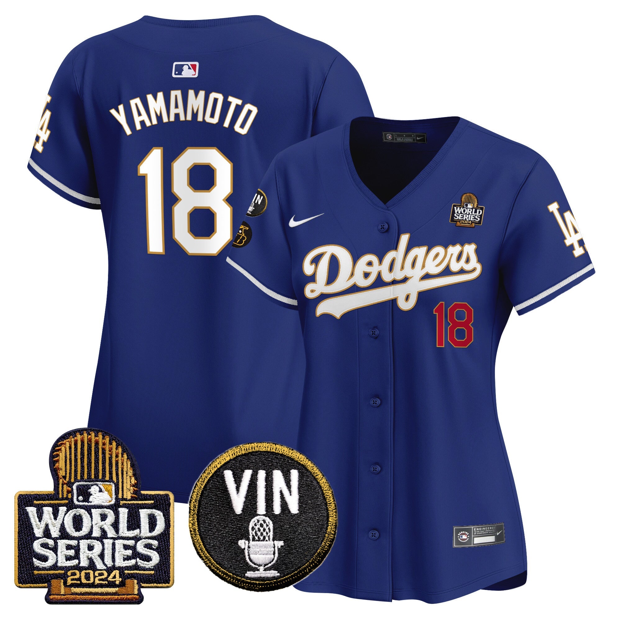 Women’s 2024 World Series Gold Trim Vapor Premier Limited Jersey V2