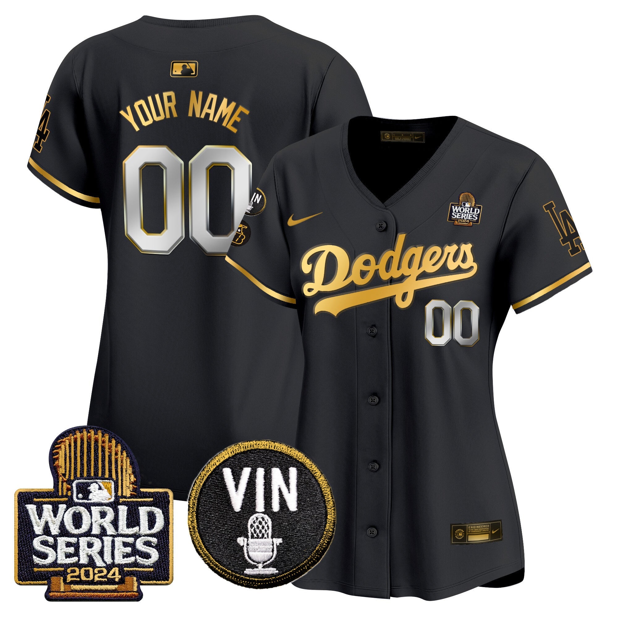 2024 World Series Gold Trim Vapor Premier Limited Custom Jersey V2