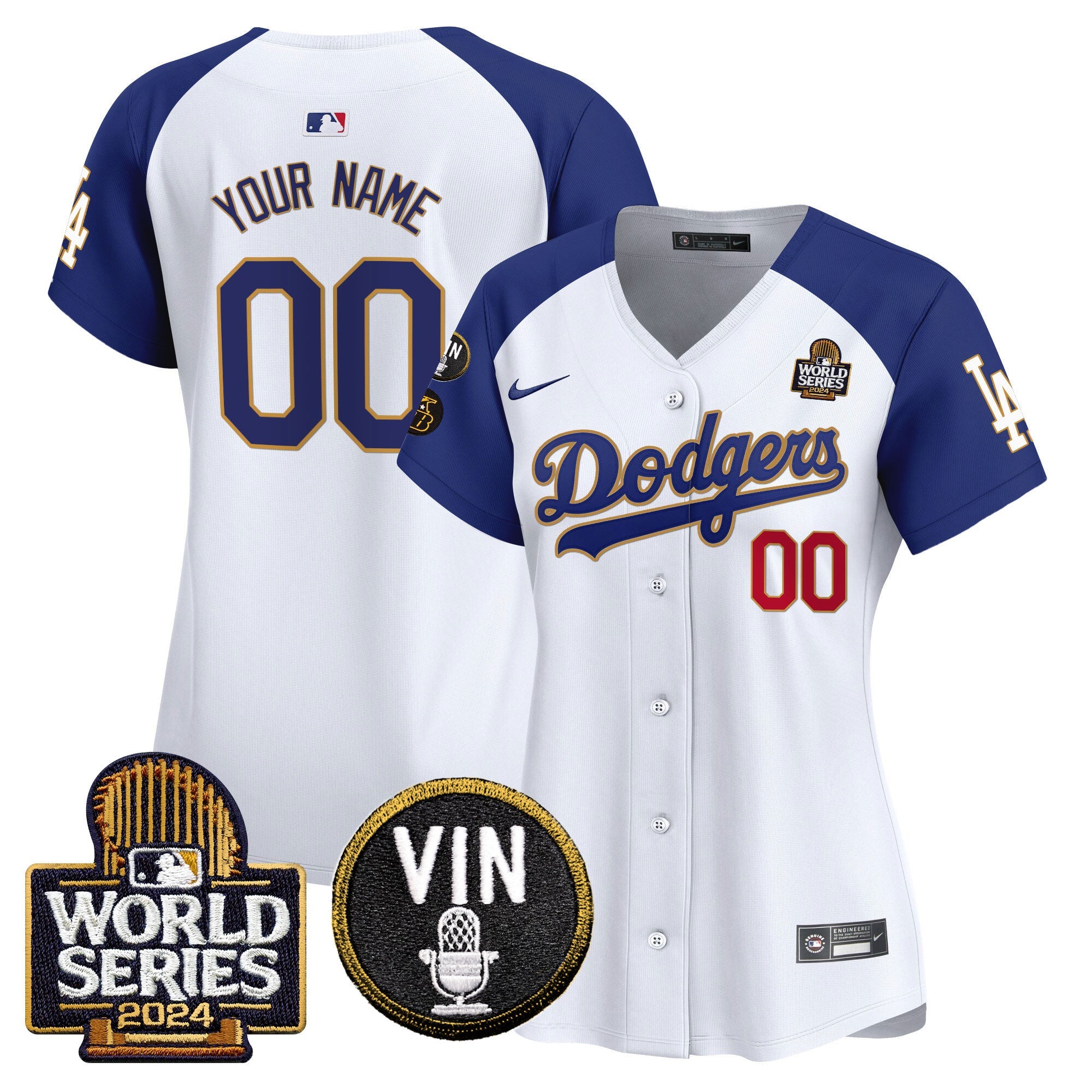 2024 World Series Gold Trim Vapor Premier Limited Custom Jersey V2