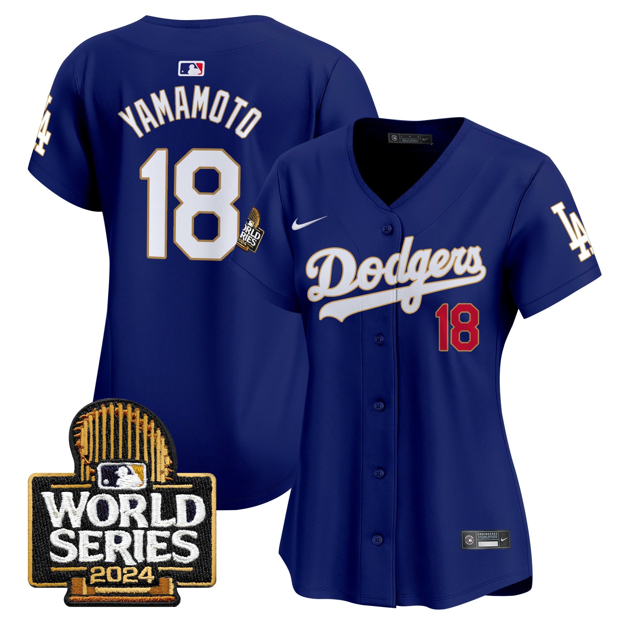 Women’s 2024 World Series Gold Trim Vapor Premier Limited Jersey