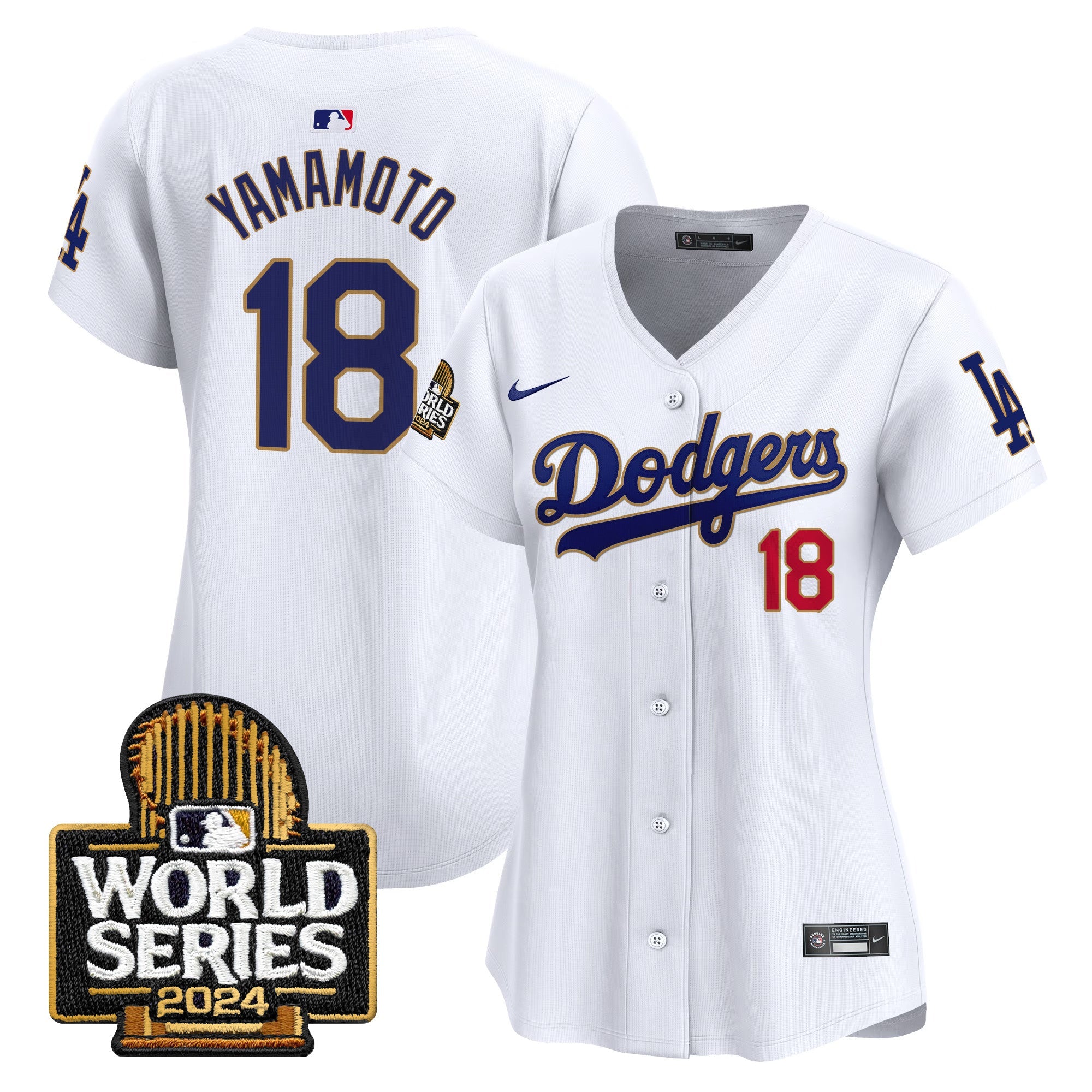 Women’s 2024 World Series Gold Trim Vapor Premier Limited Jersey