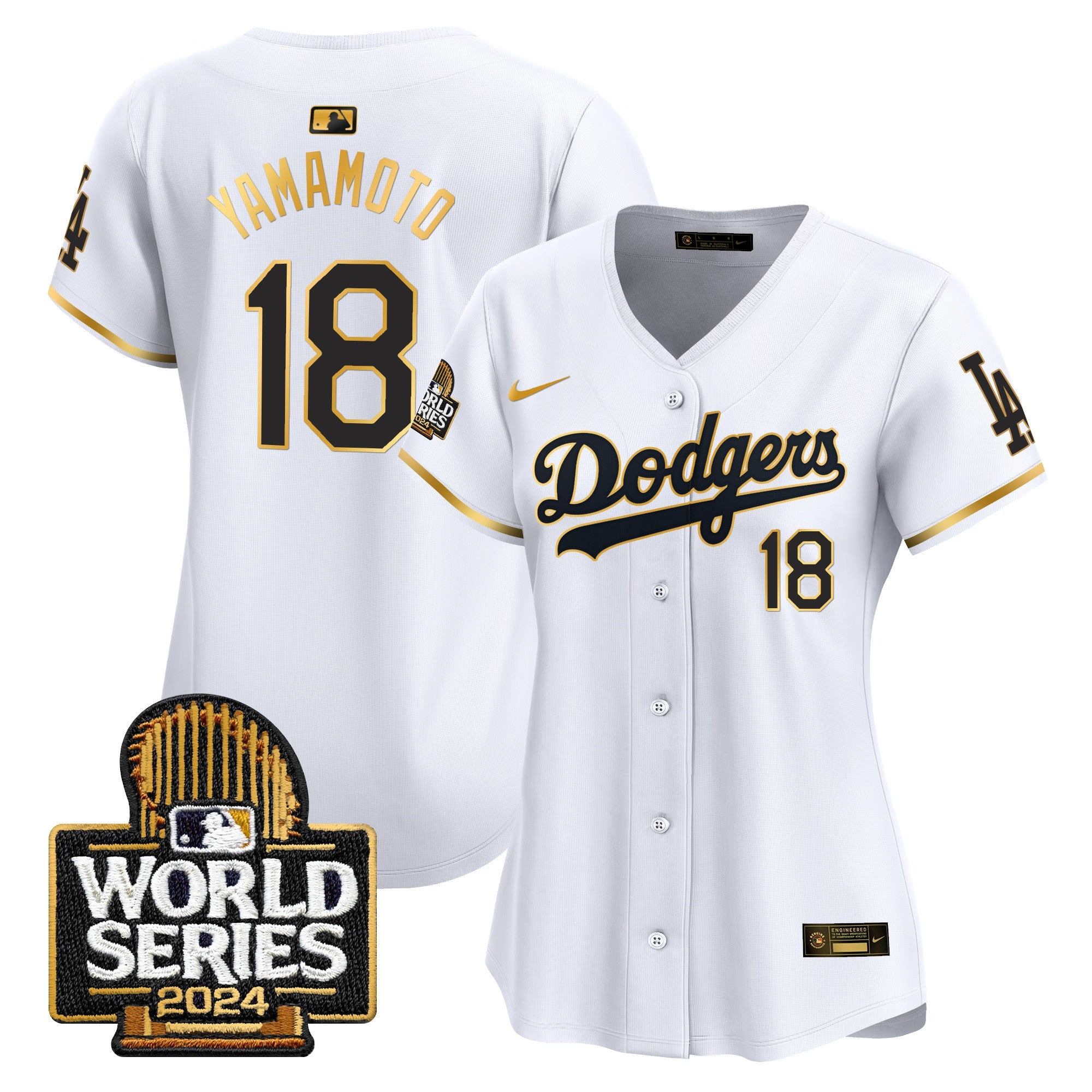 Women’s 2024 World Series Gold Trim Vapor Premier Limited Jersey
