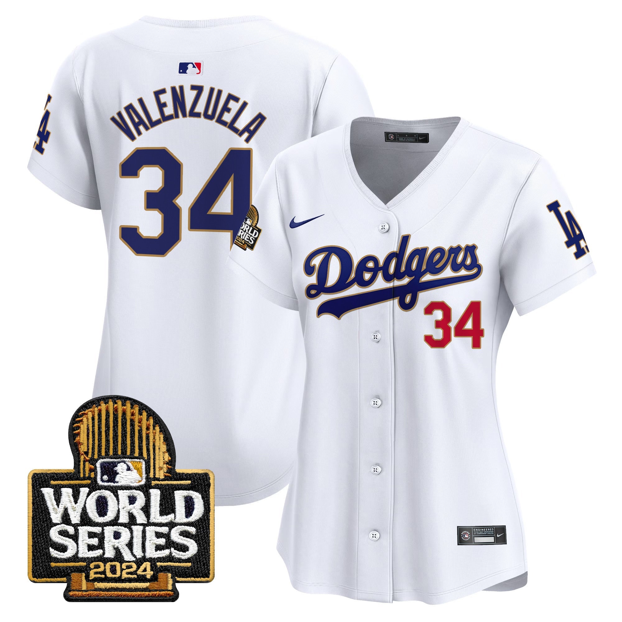 Women’s 2024 World Series Gold Trim Vapor Premier Limited Jersey