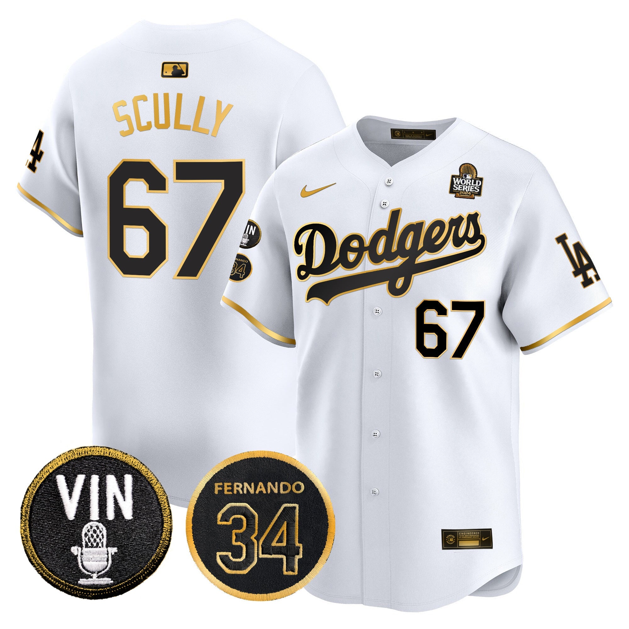 Men’s 2024 World Series Gold Trim Vapor Premier Limited Jersey V3