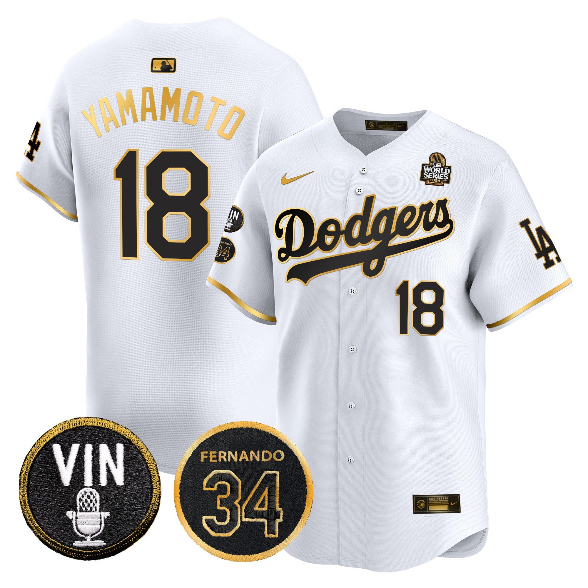 Men’s 2024 World Series Gold Trim Vapor Premier Limited Jersey V3