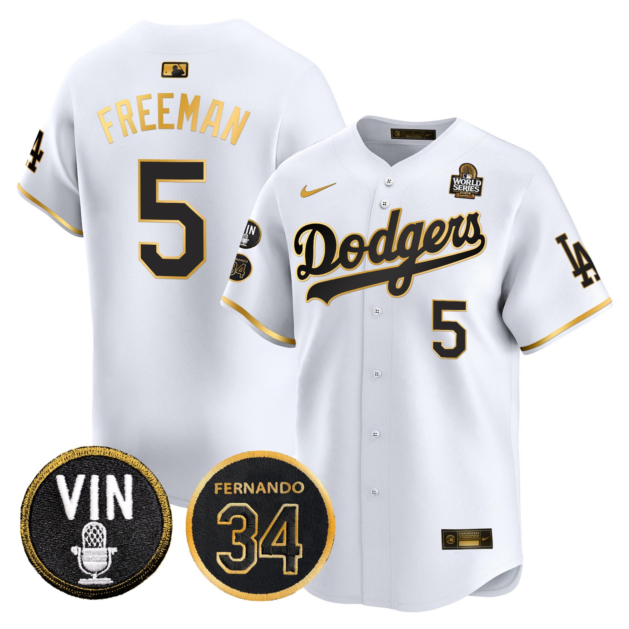 Men’s 2024 World Series Gold Trim Vapor Premier Limited Jersey V3