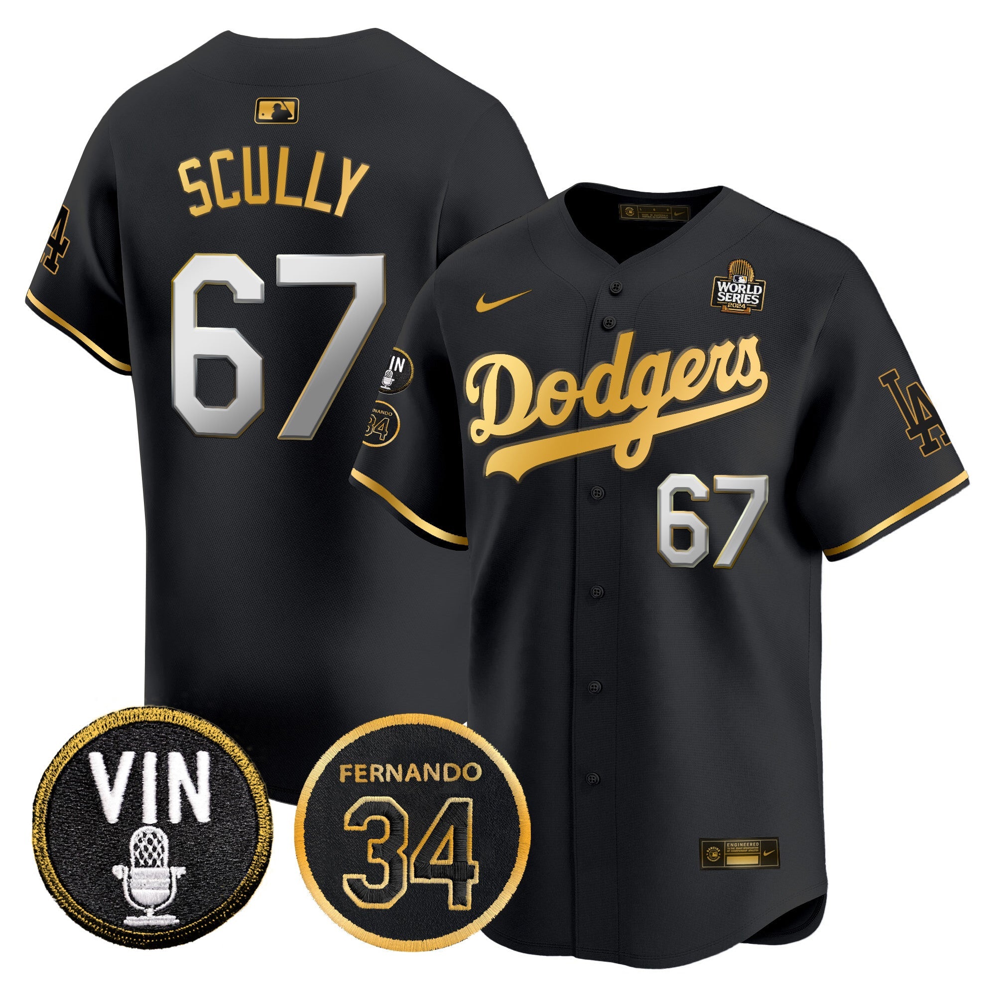 Men’s 2024 World Series Gold Trim Vapor Premier Limited Jersey V3