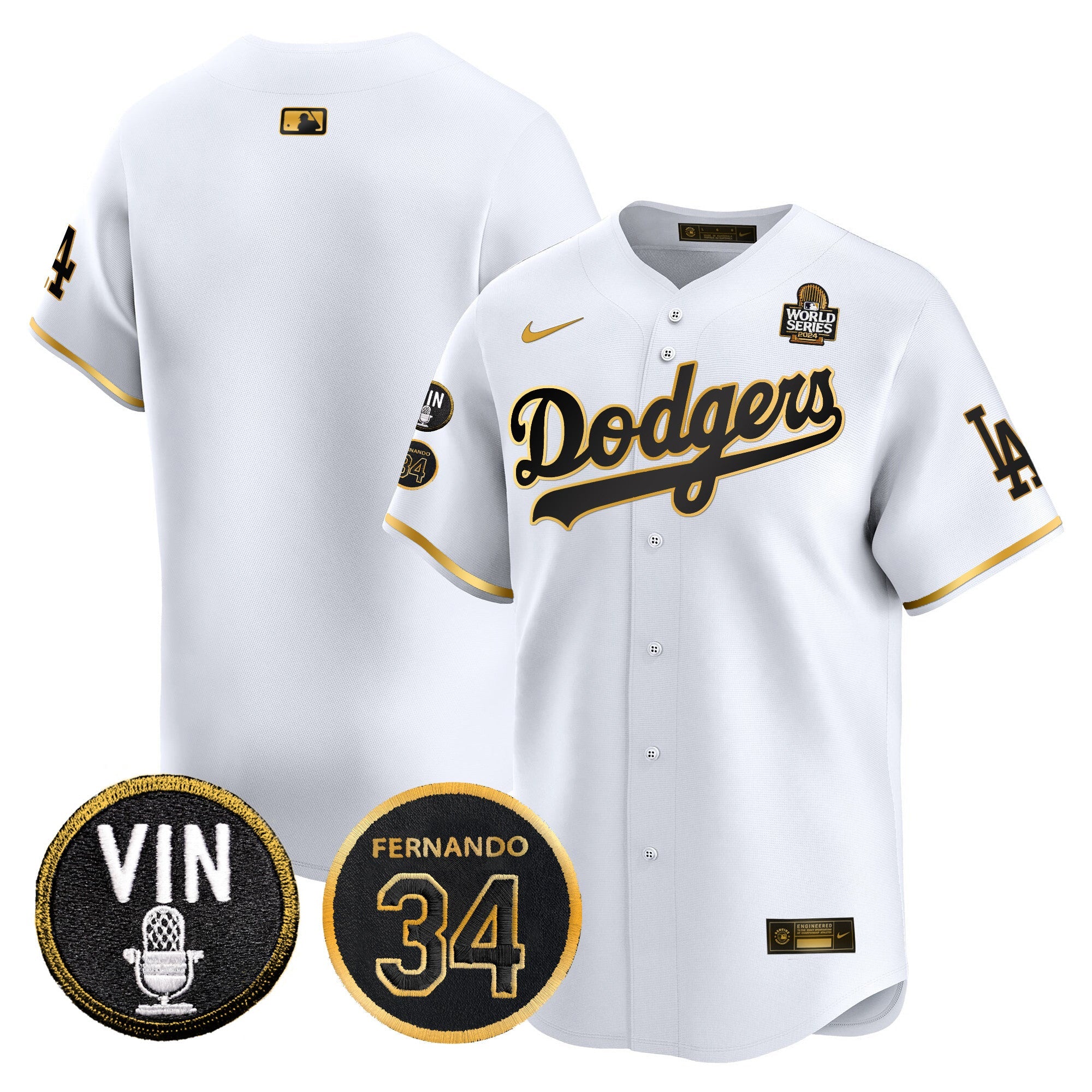 Men’s 2024 World Series Gold Trim Vapor Premier Limited Jersey V3