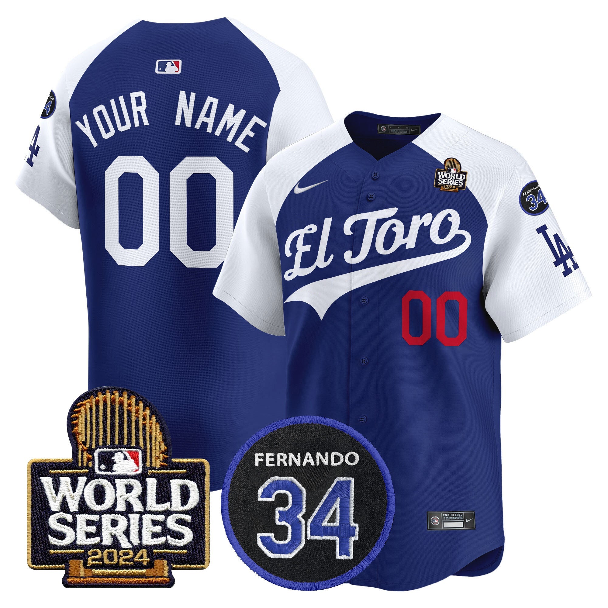 El Toro 2024 World Series Patch Vapor Premier Limited Custom Jersey