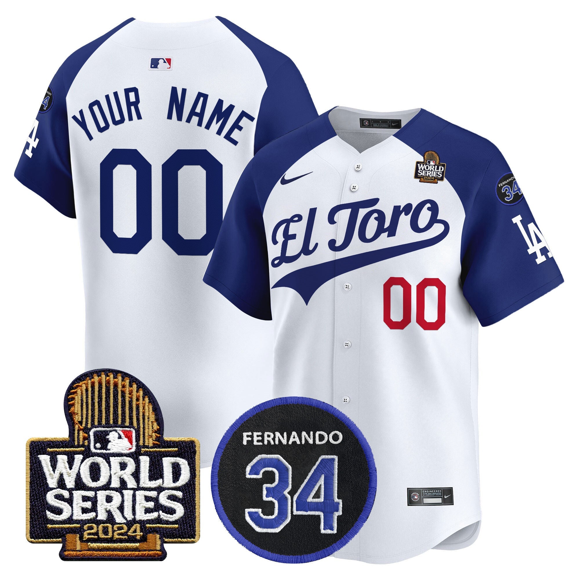 El Toro 2024 World Series Patch Vapor Premier Limited Custom Jersey