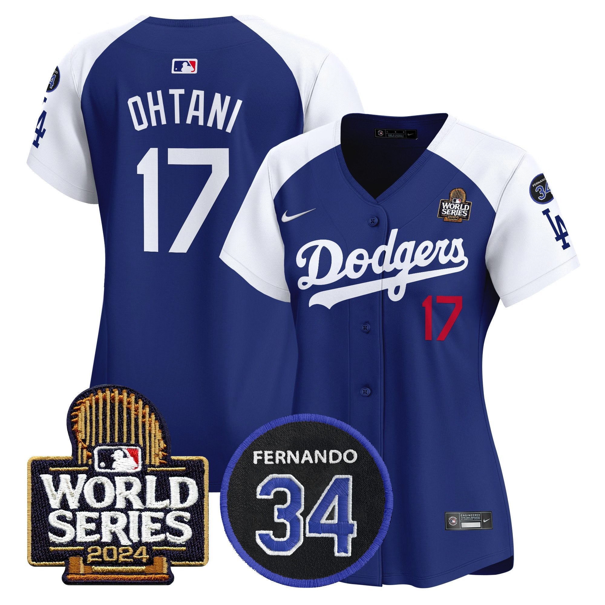 Women’s Fernando Memorial & 2024 World Series Patch Vapor Premier Limited Jersey V2