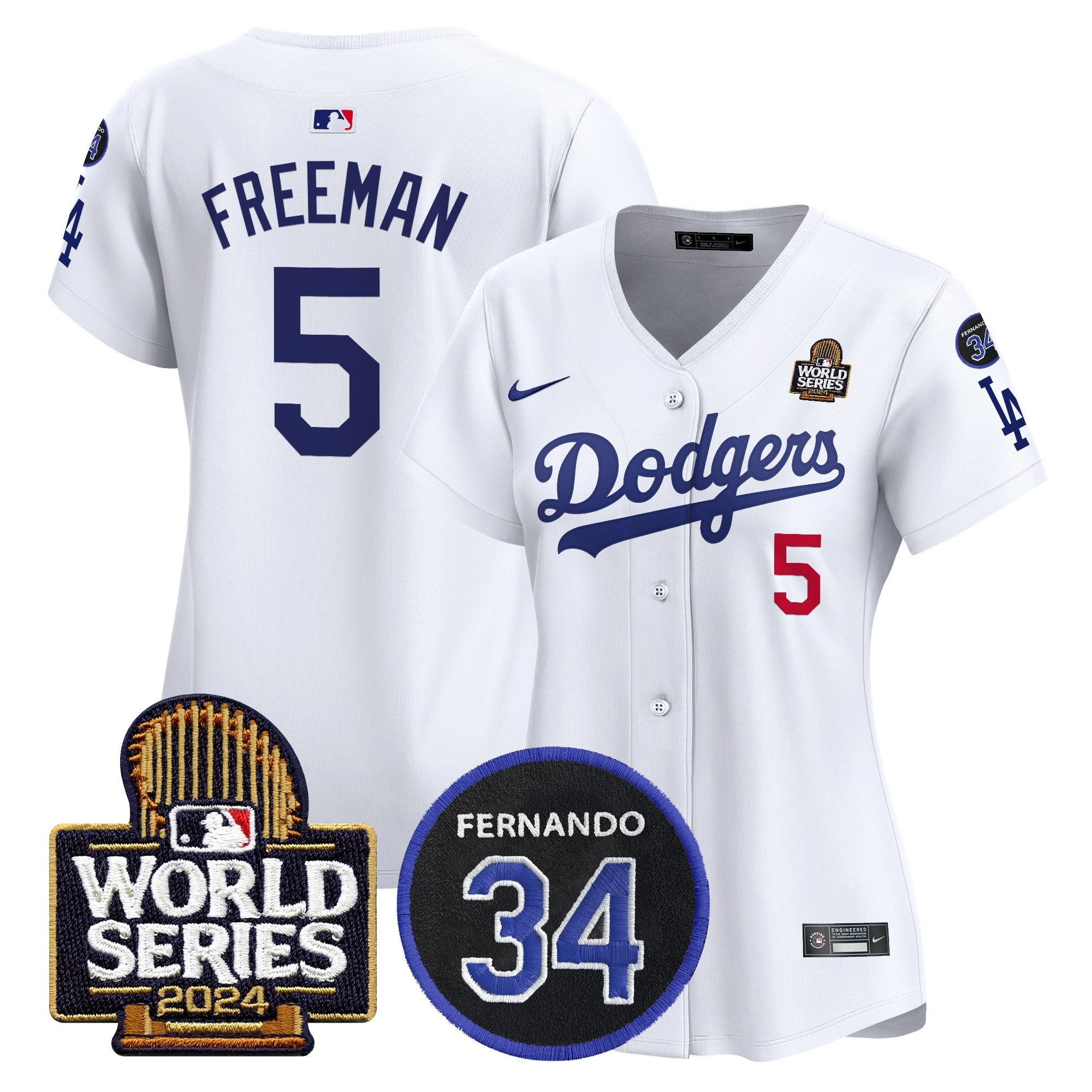 Women’s Fernando Memorial & 2024 World Series Patch Vapor Premier Limited Jersey V2