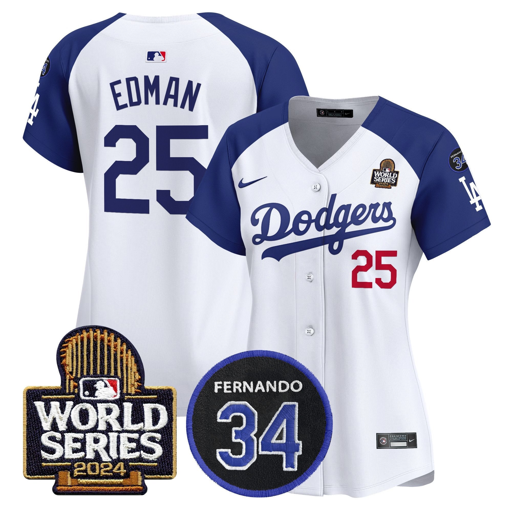 Women’s Fernando Memorial & 2024 World Series Patch Vapor Premier Limited Jersey V2