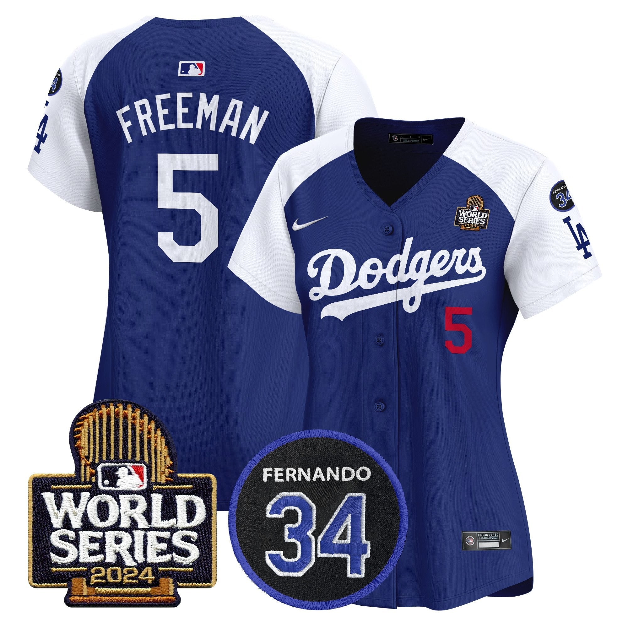 Women’s Fernando Memorial & 2024 World Series Patch Vapor Premier Limited Jersey V2
