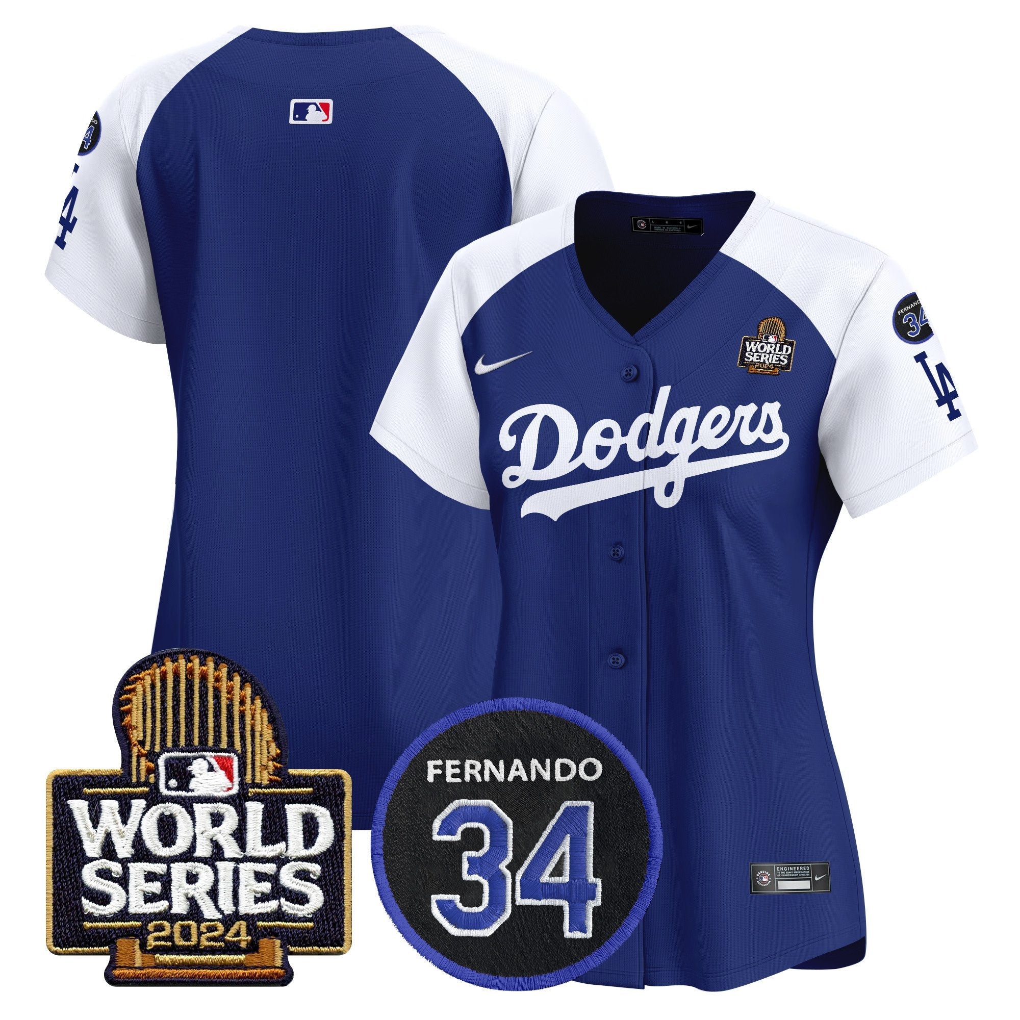 Women’s Fernando Memorial & 2024 World Series Patch Vapor Premier Limited Jersey V2